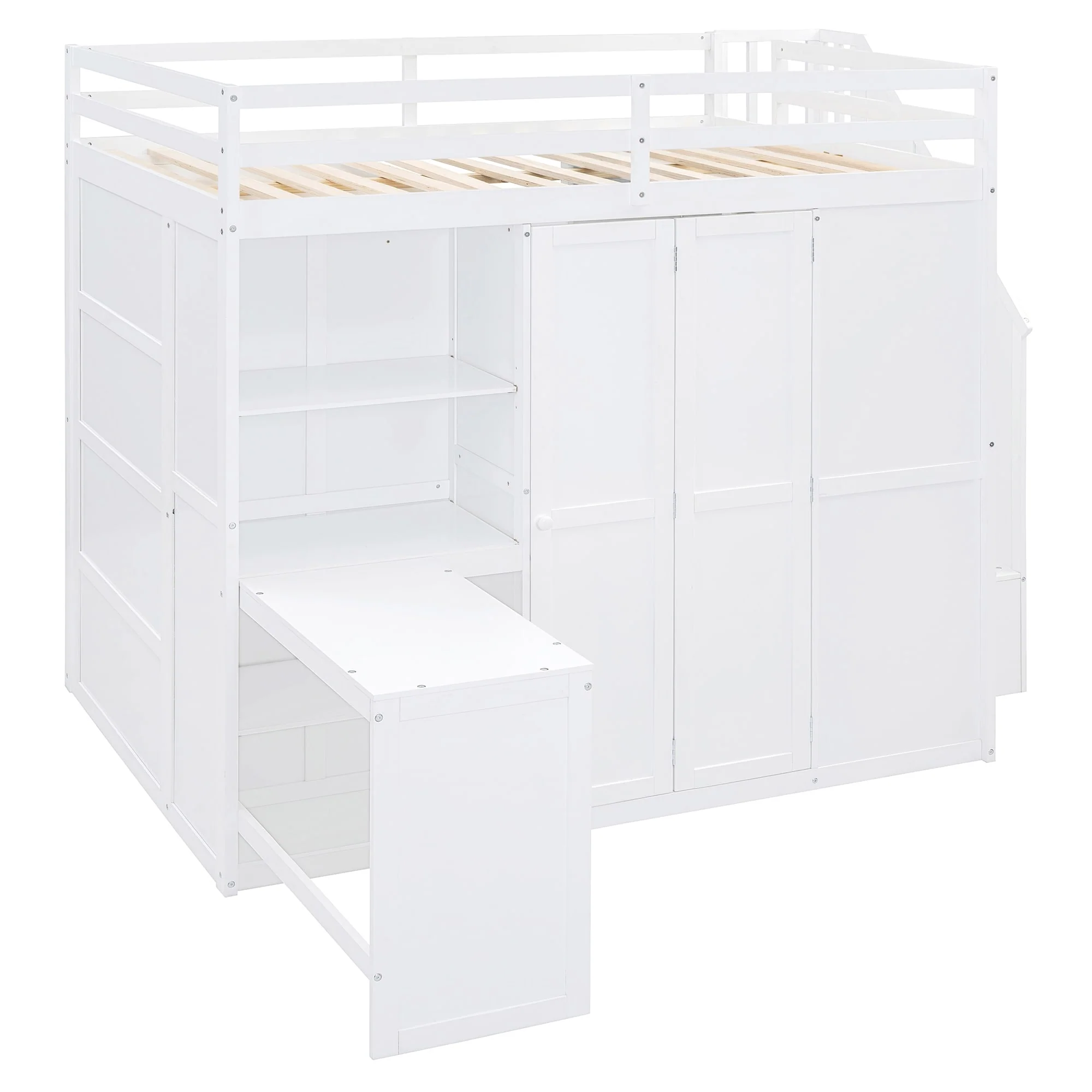 Loft Bed with Wardrobe