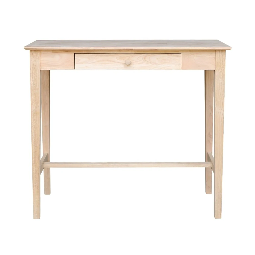Tan Wood Standing Desk