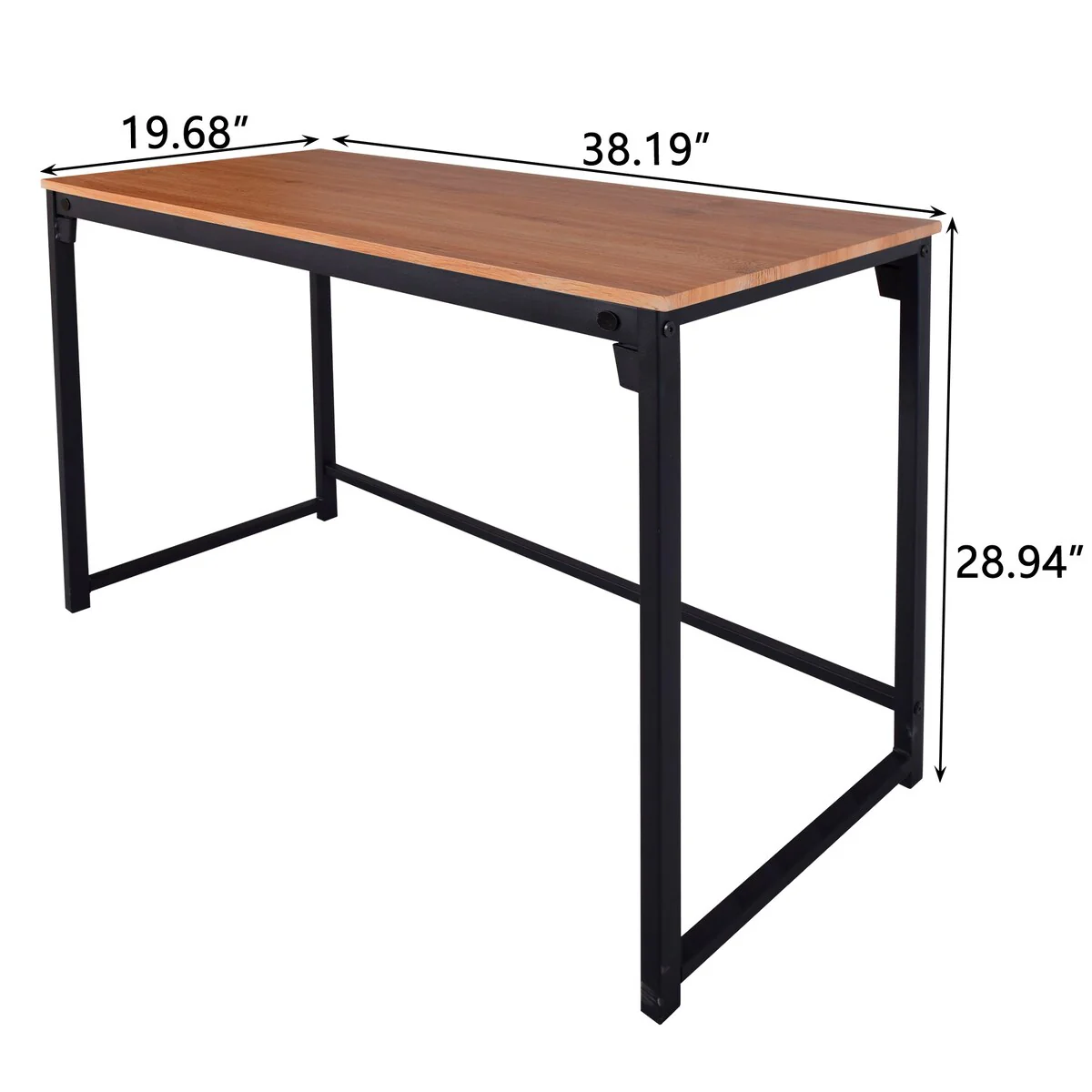 White Metal and Wood Desk