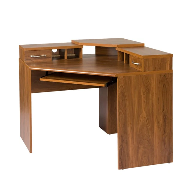 Corner Desk with Monitor Platform
