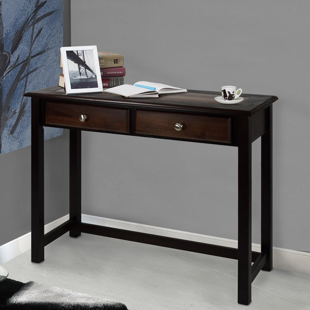 Nassau Espresso Finish Console Table