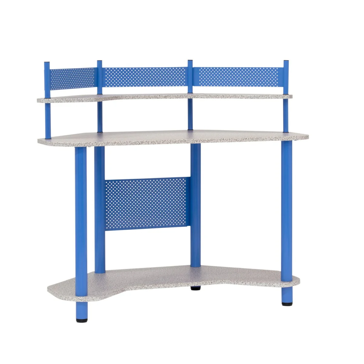 Study Corner Desk with Shelves