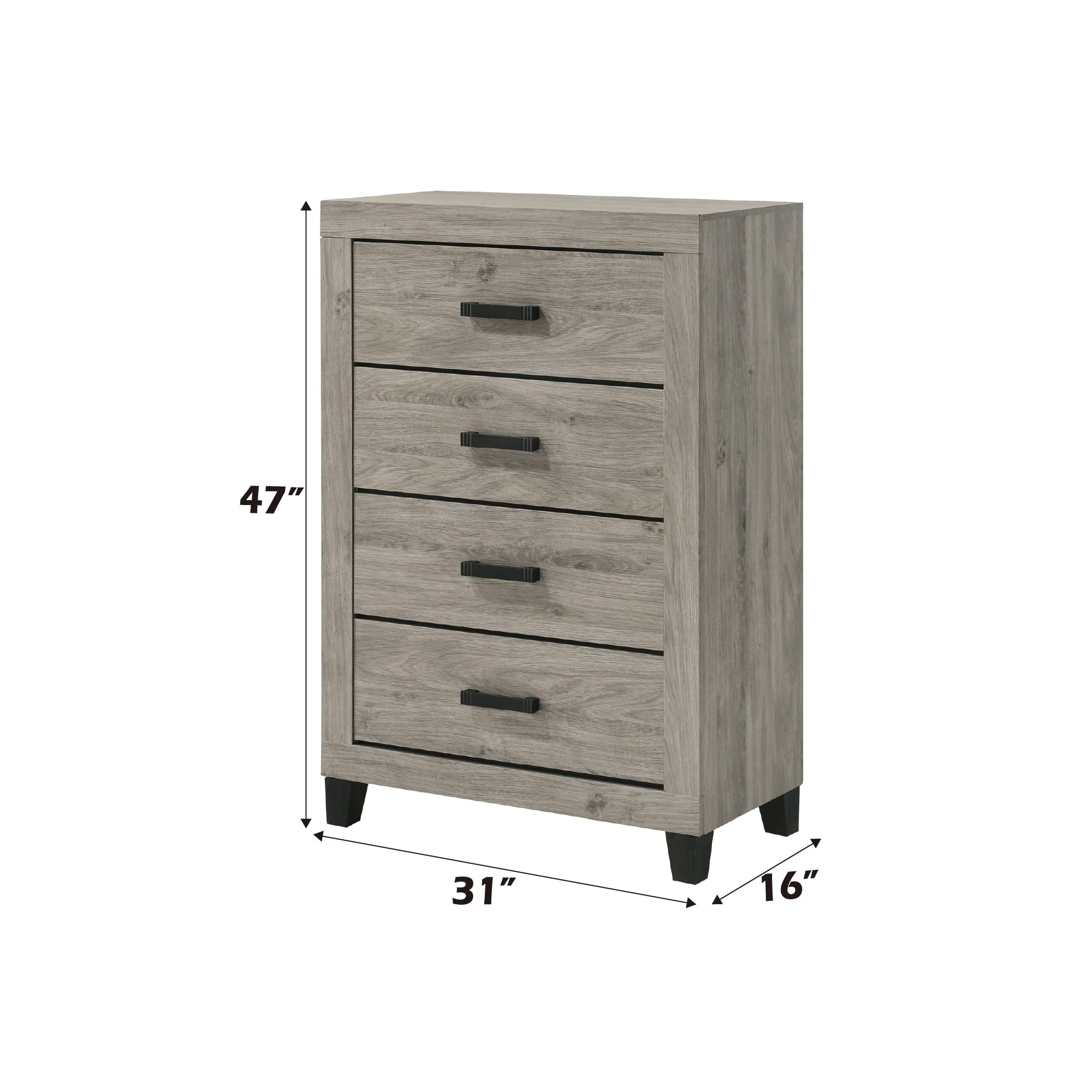 Mari Light Gray Finish Chest