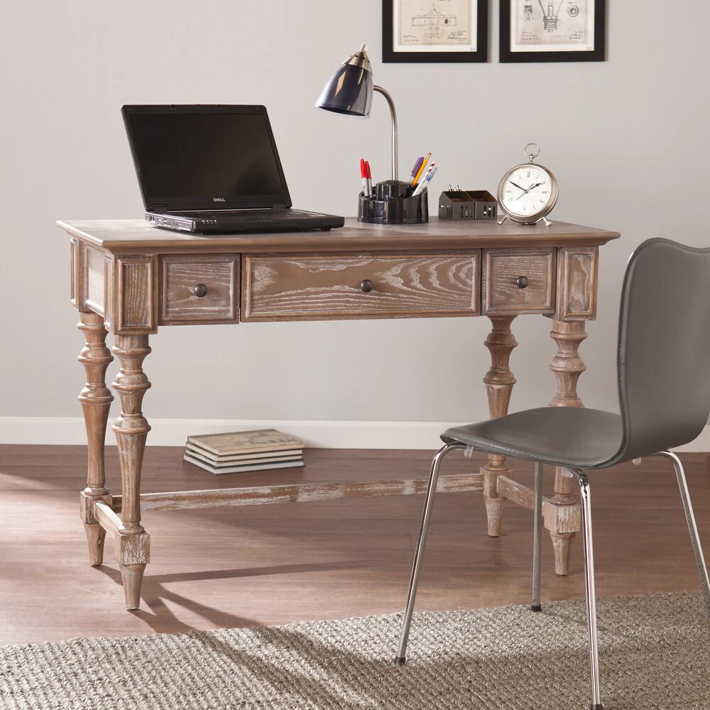 SEI Furniture Laura Turned-Leg Desk
