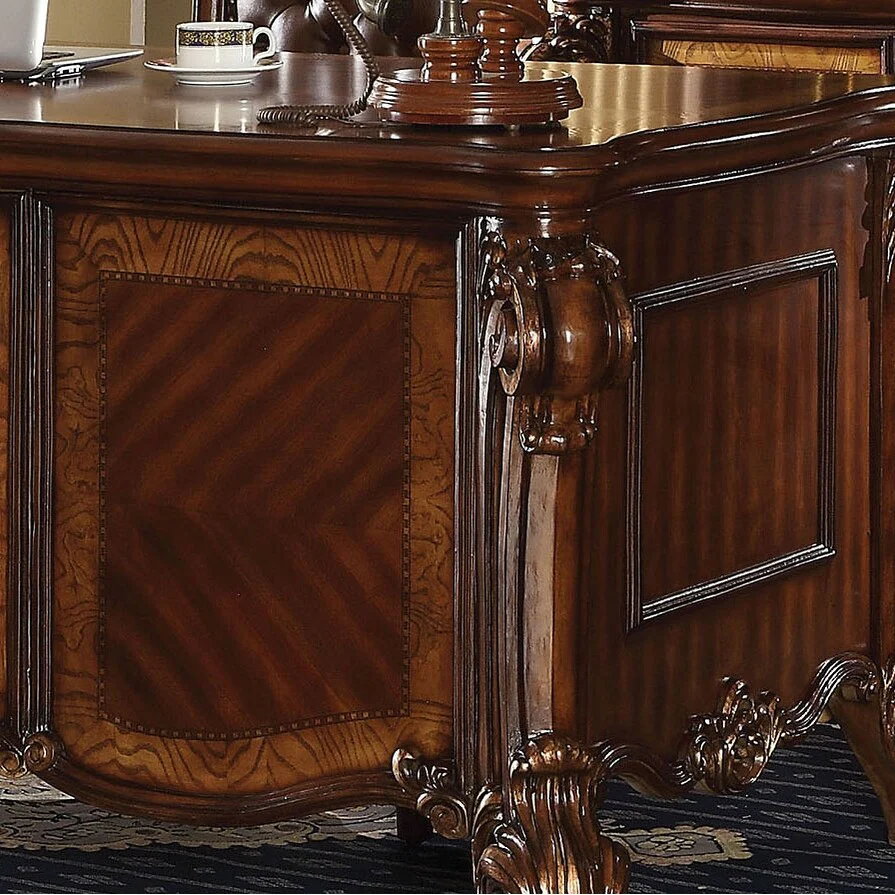 Casada Cherry 5-Drawer Executive Desk