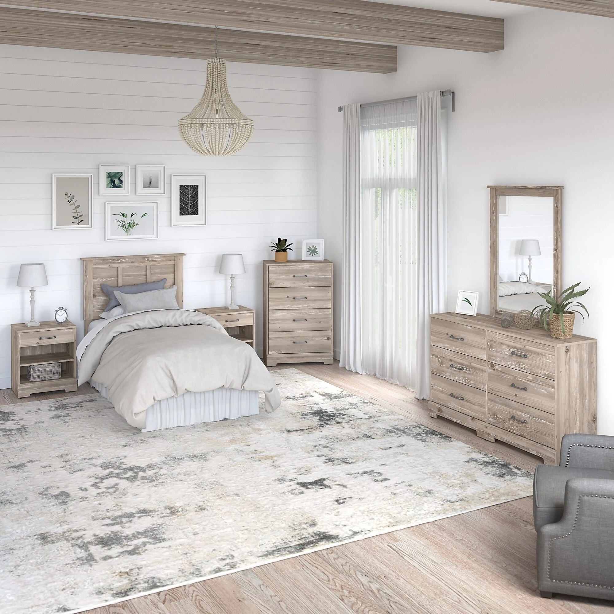 River Brook 6 Piece Twin Size Bedroom Set
