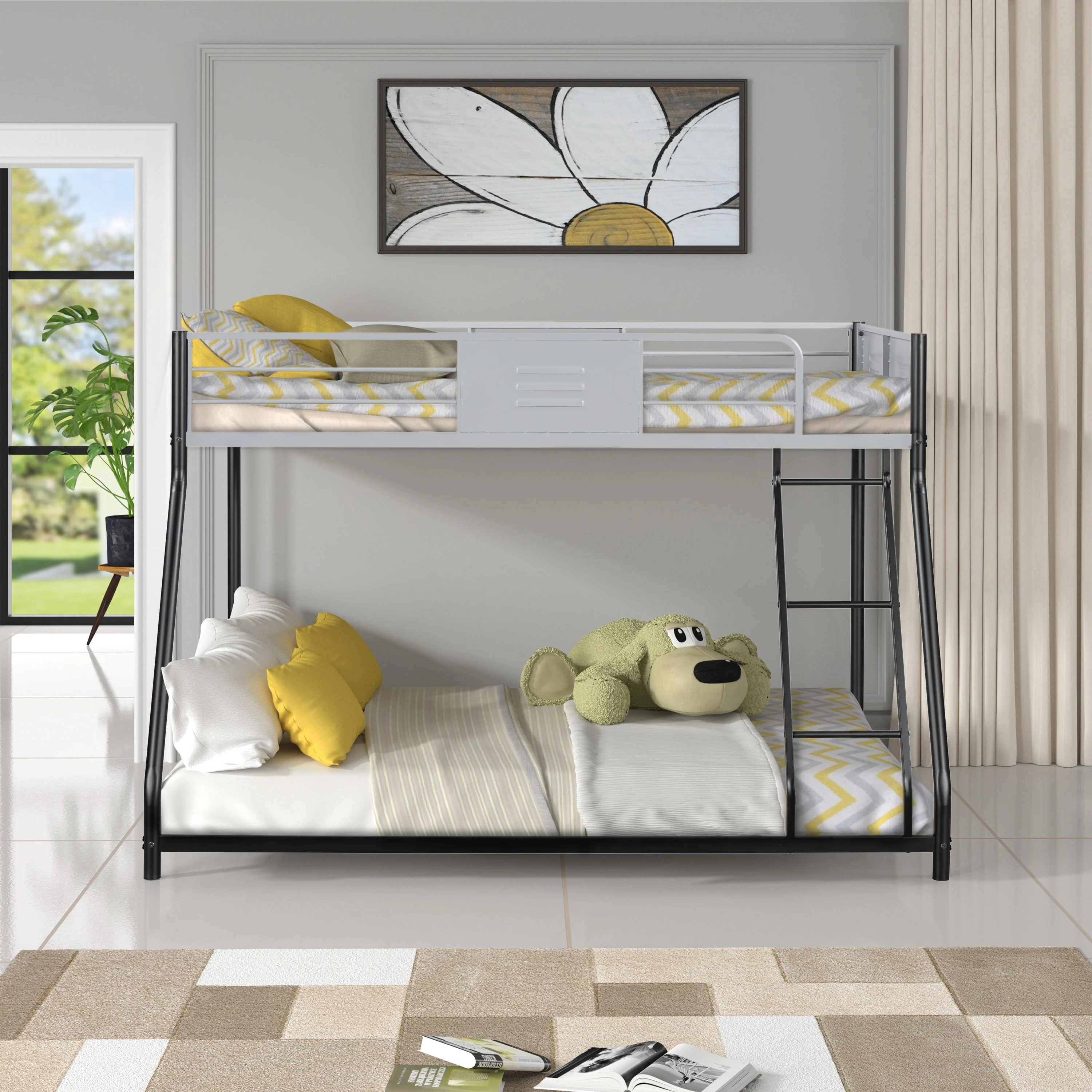 Metal Twin over Full Bunk Bed