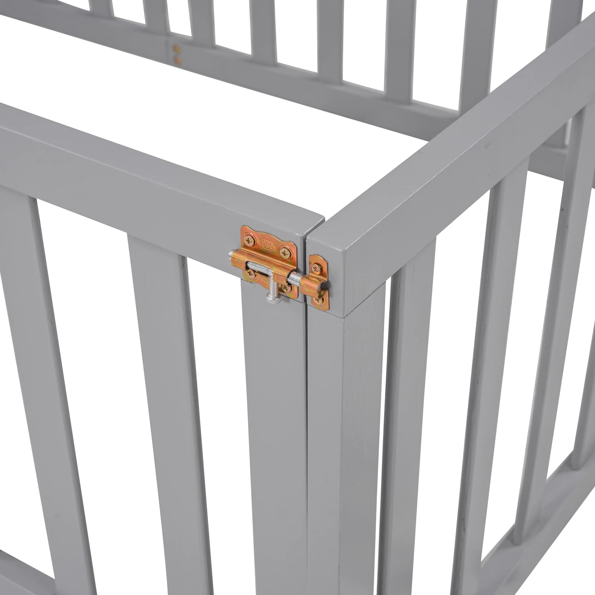 Wood Daybed Frame with Fence