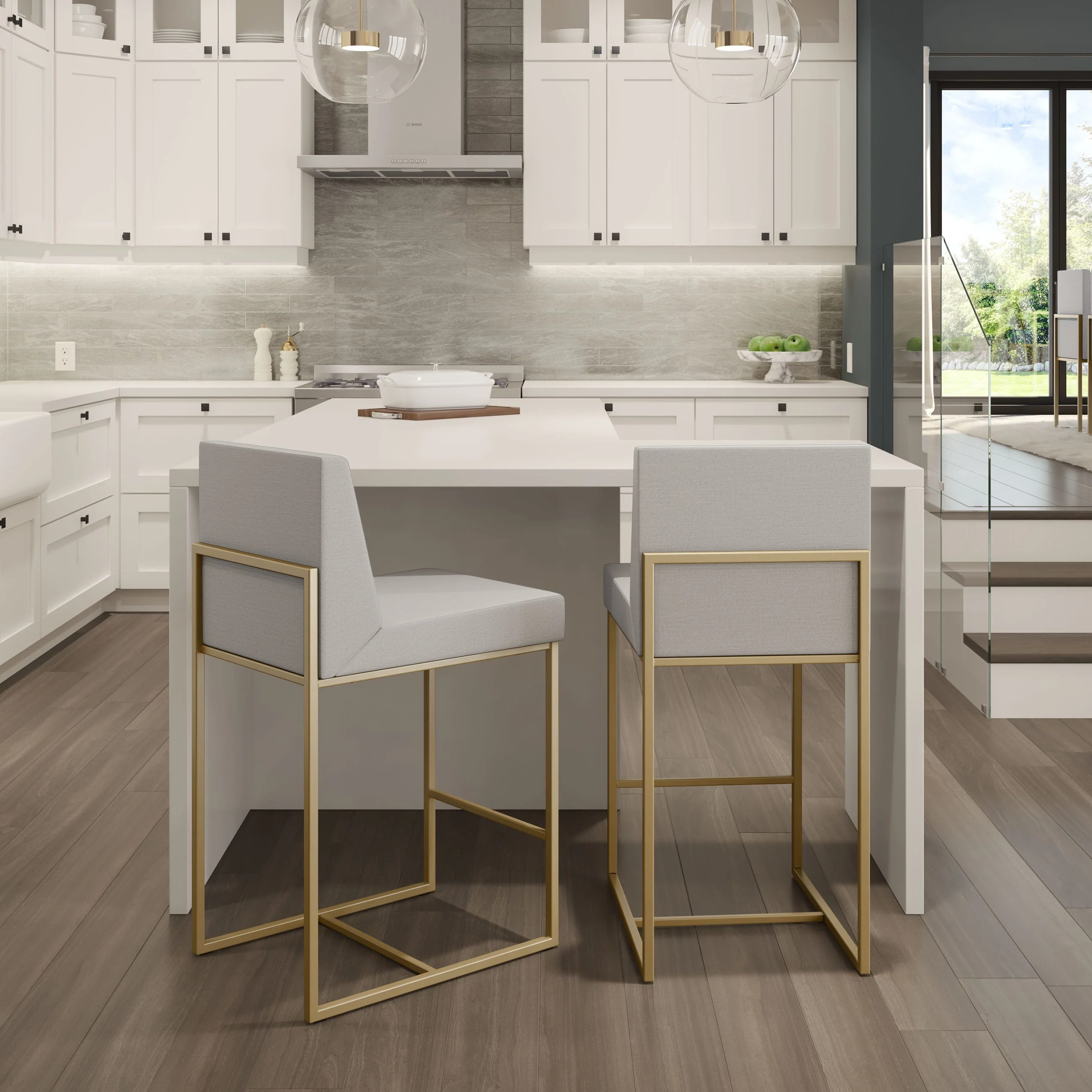 Amisco Derry Counter and Bar Stool