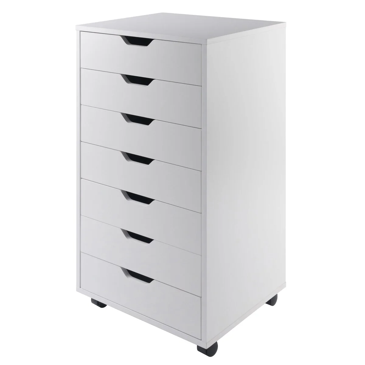 Wood Halifax 7-Drawer Cabinet, White