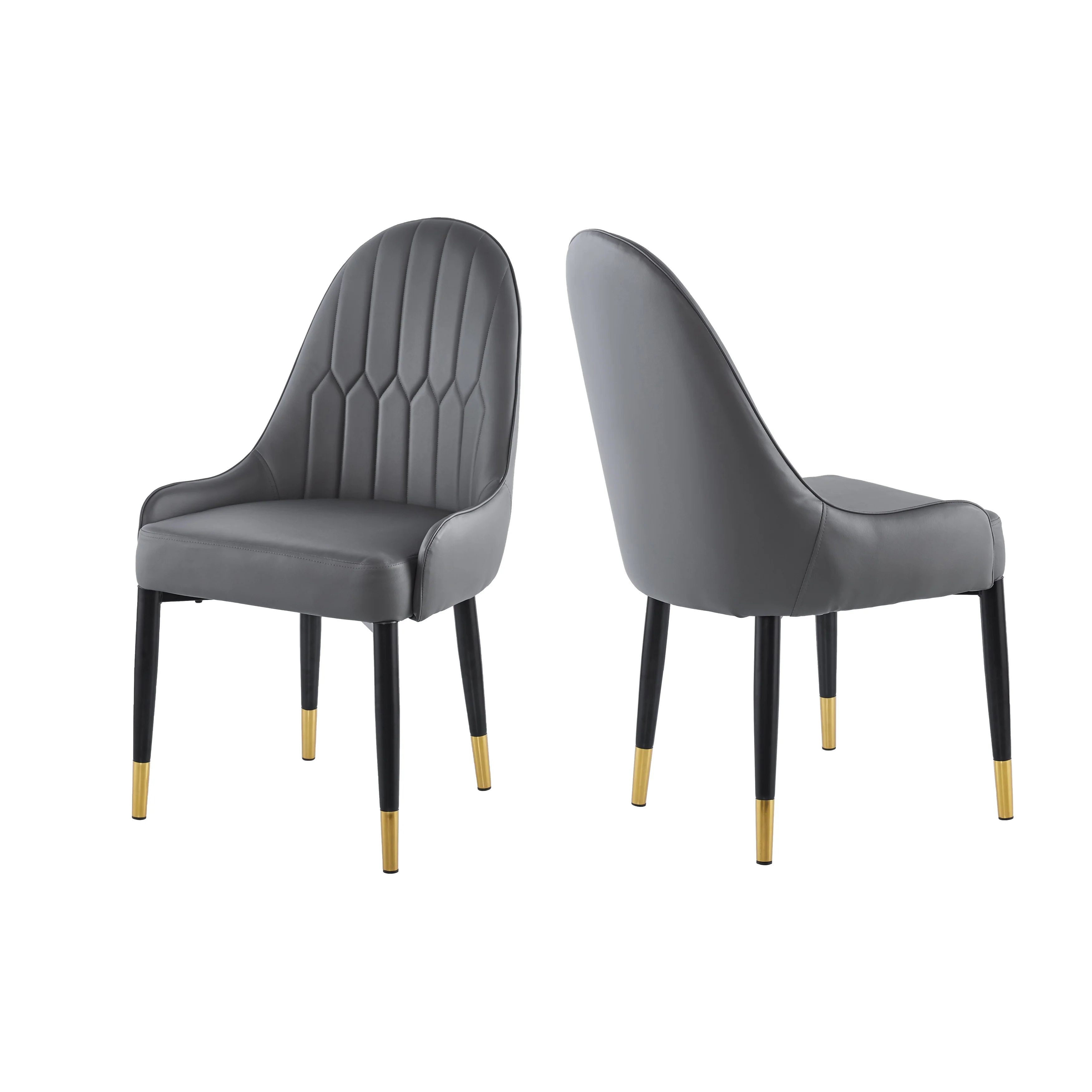 Modern Leather Dining Chair Set of 2