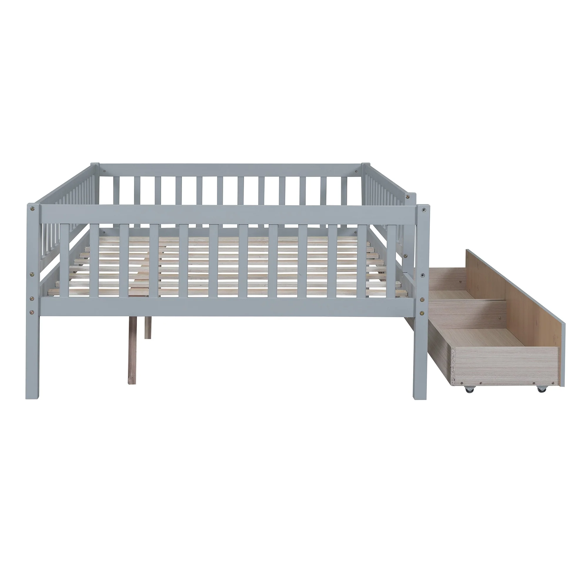 Daybed Wood Bed with Two Drawers
