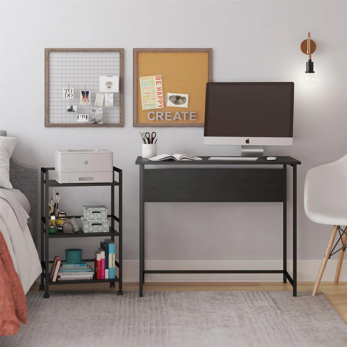 Bryant Desk with Rolling Cart
