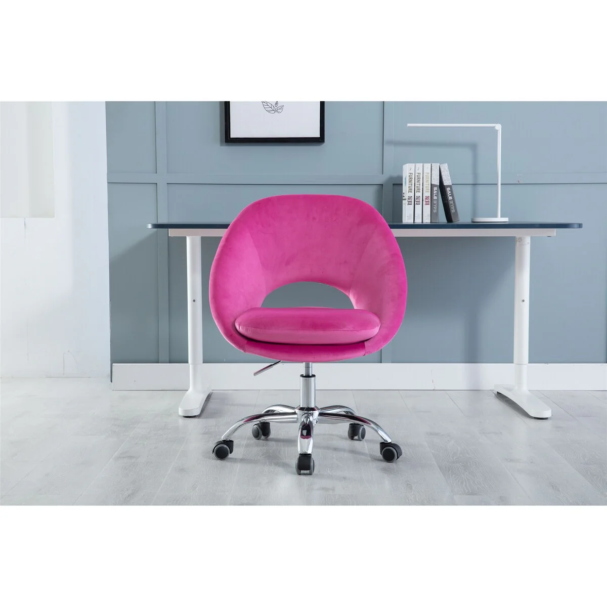 Velvet Swivel Home Office Chair