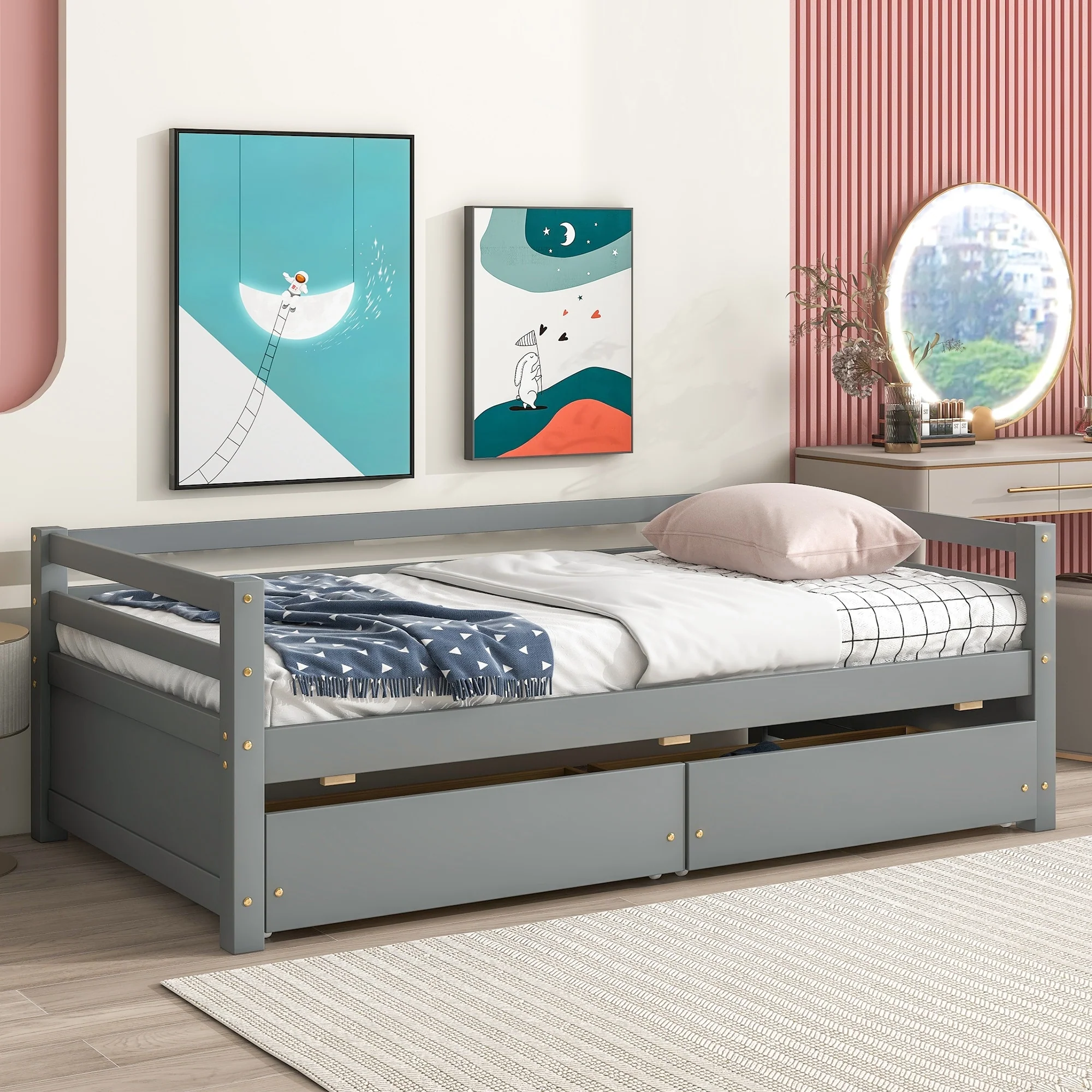 Daybed with two Storage Drawers