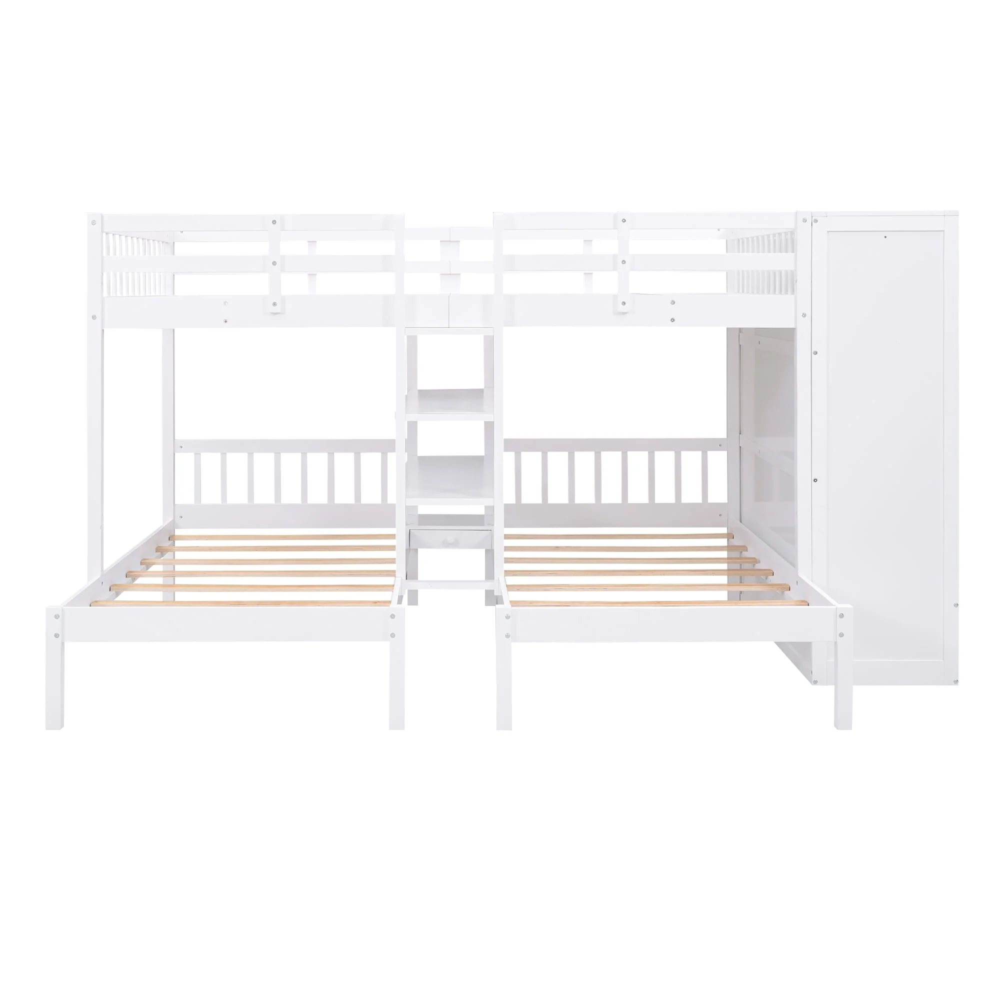- Bunk Bed with Shelves