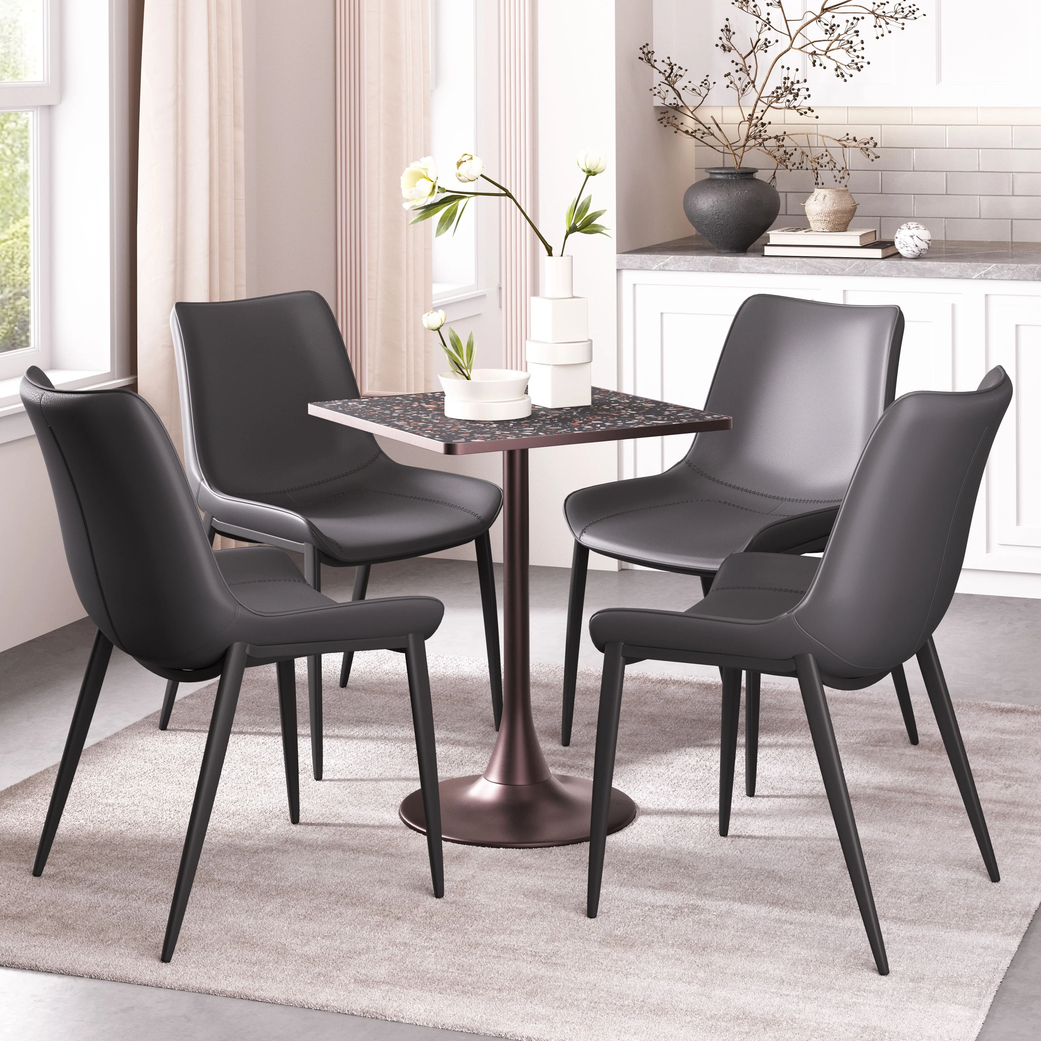 Spot Bistro Table Black & Bronze