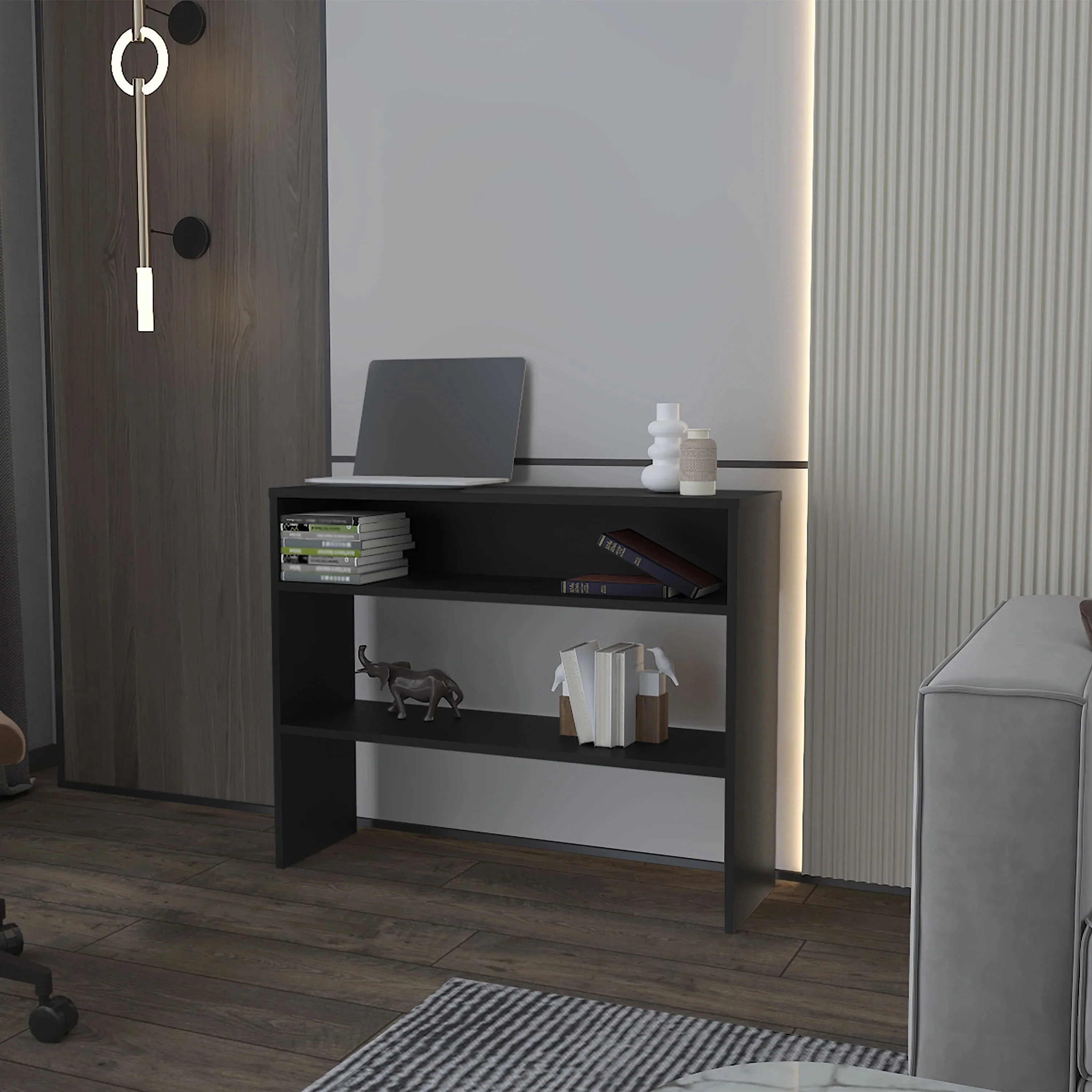 Console Table with Open Storage