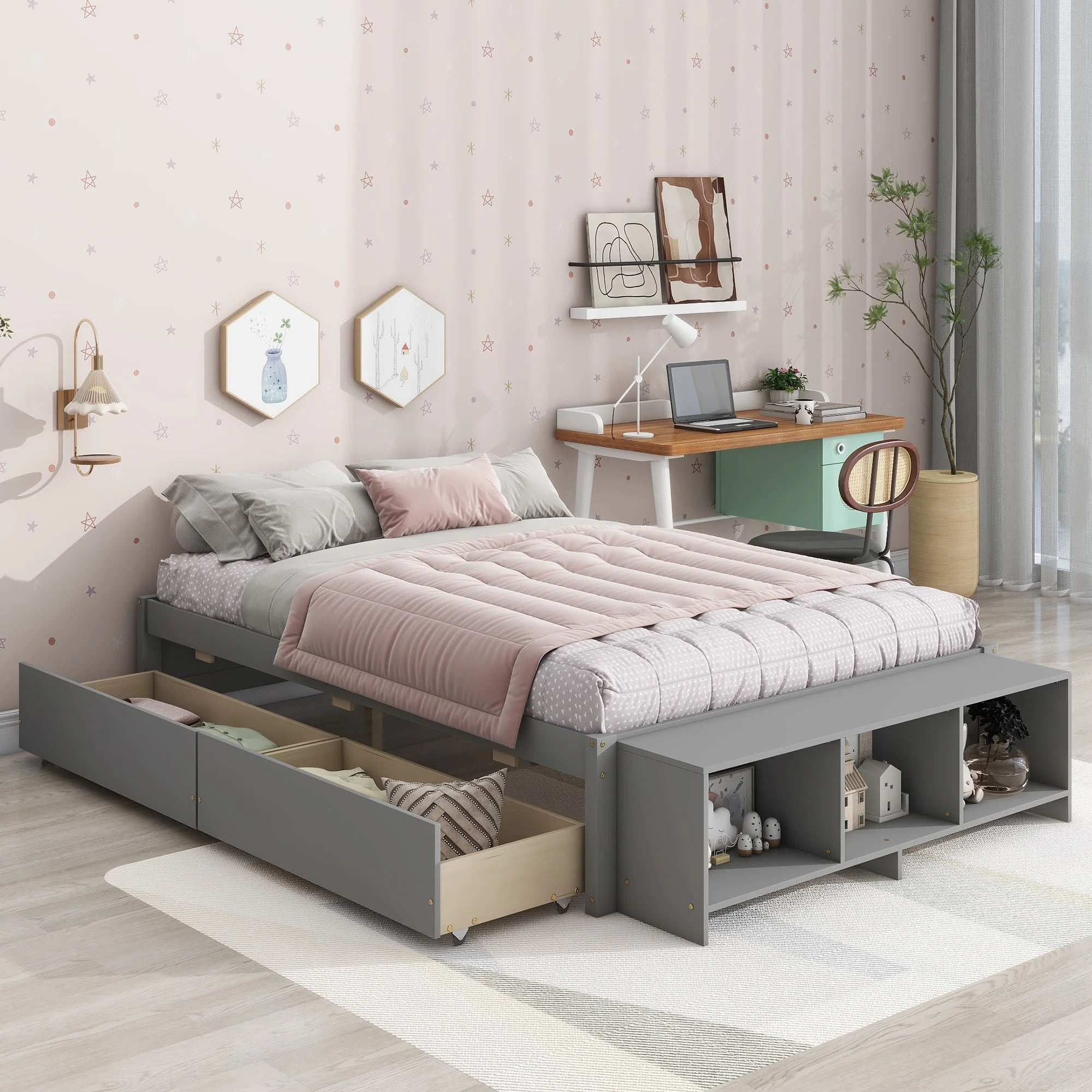 Bed with Storage Case