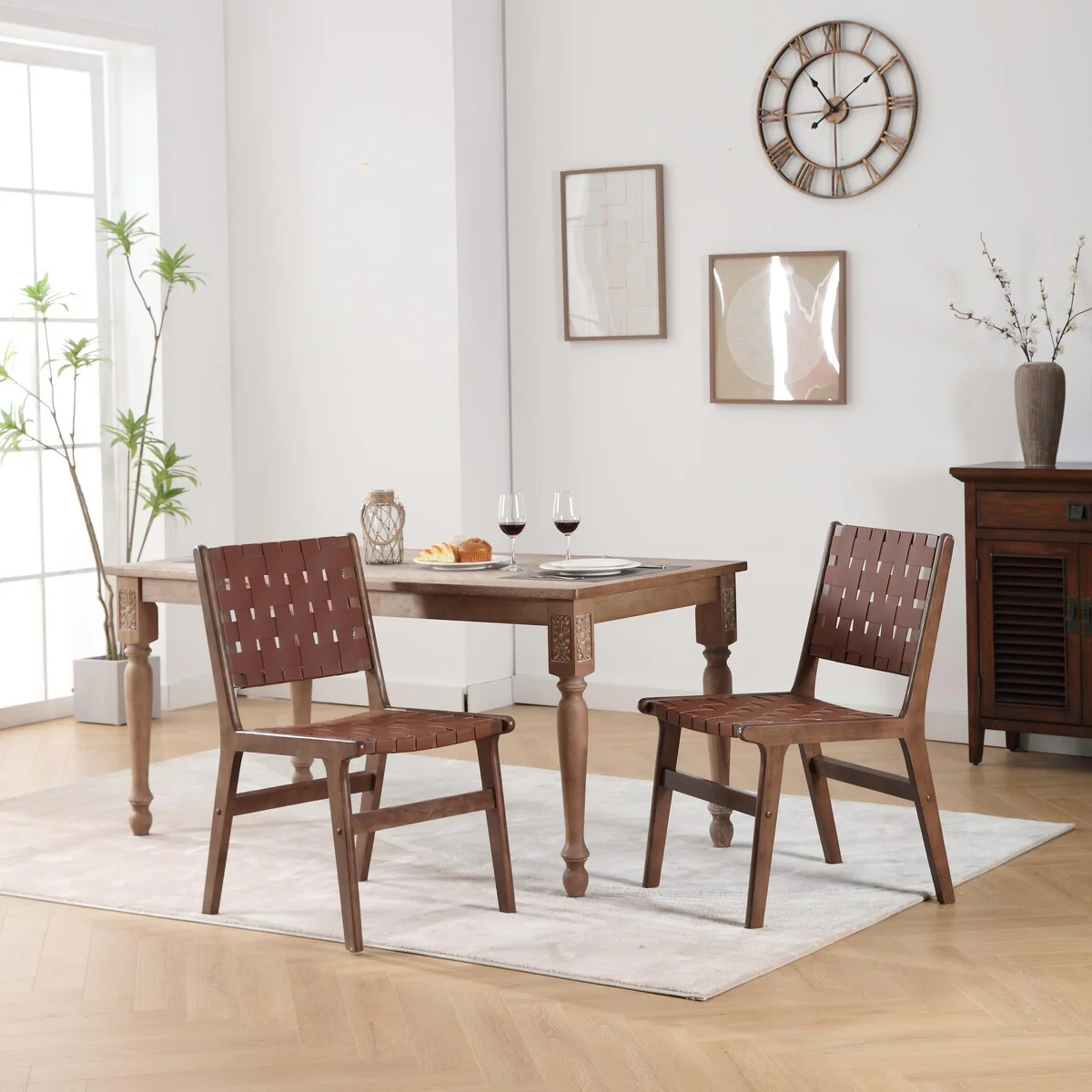 Dining Chair, Solid Wood Legs