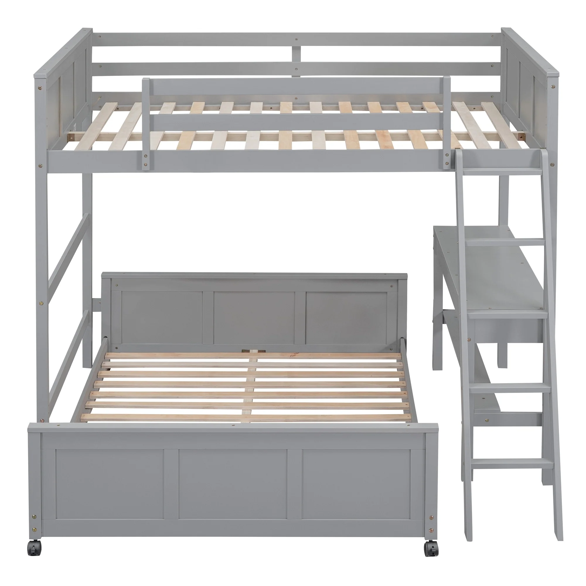 Over Bunk Bed with Desk