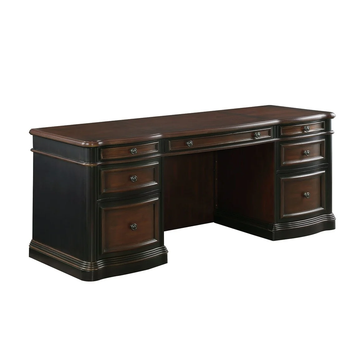 Coaster Company Cherry and Black Desk