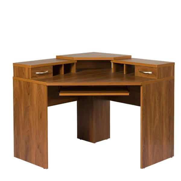 Corner Desk with Monitor Platform