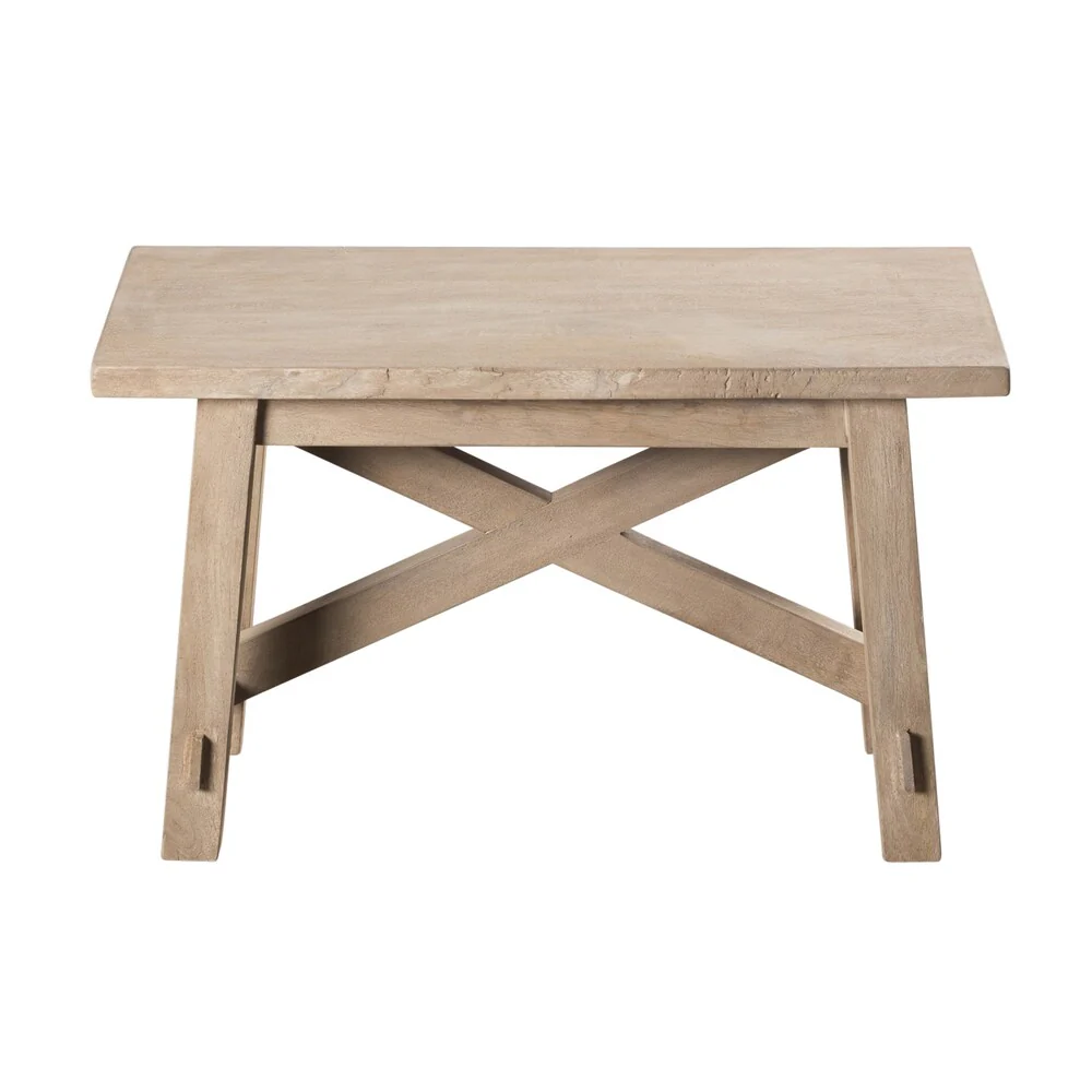 Handmade Trestle Base Bench (India)