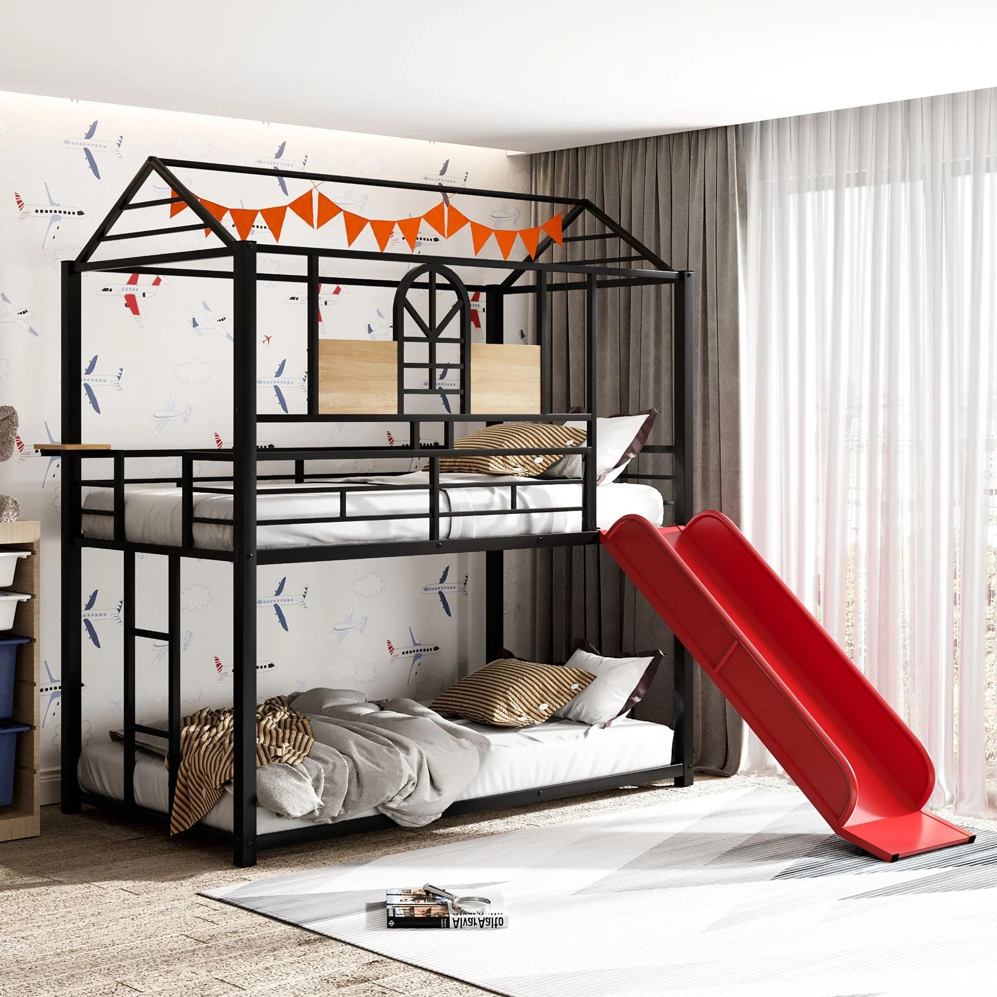 Over Metal Bunk Bed