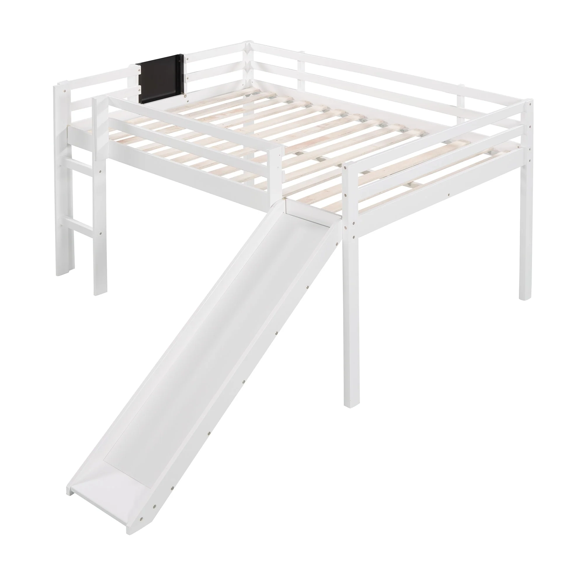 Loft Bed Wood Bed with Slide