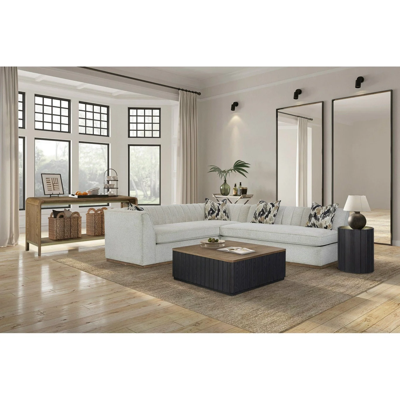 Waterfall Console Table - Latte