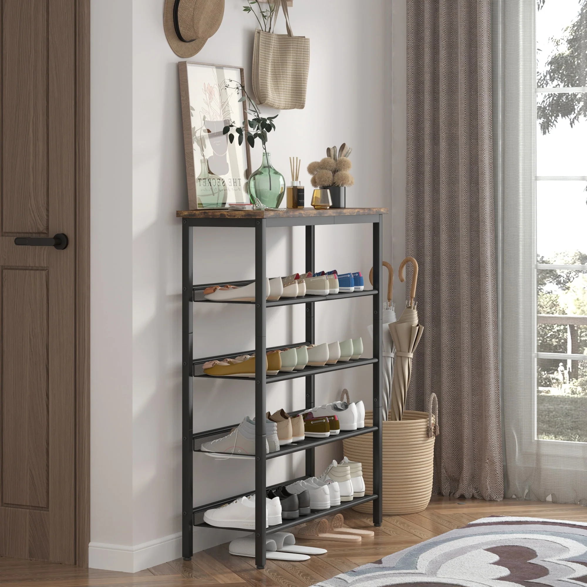 Industrial Style Shoe Rack