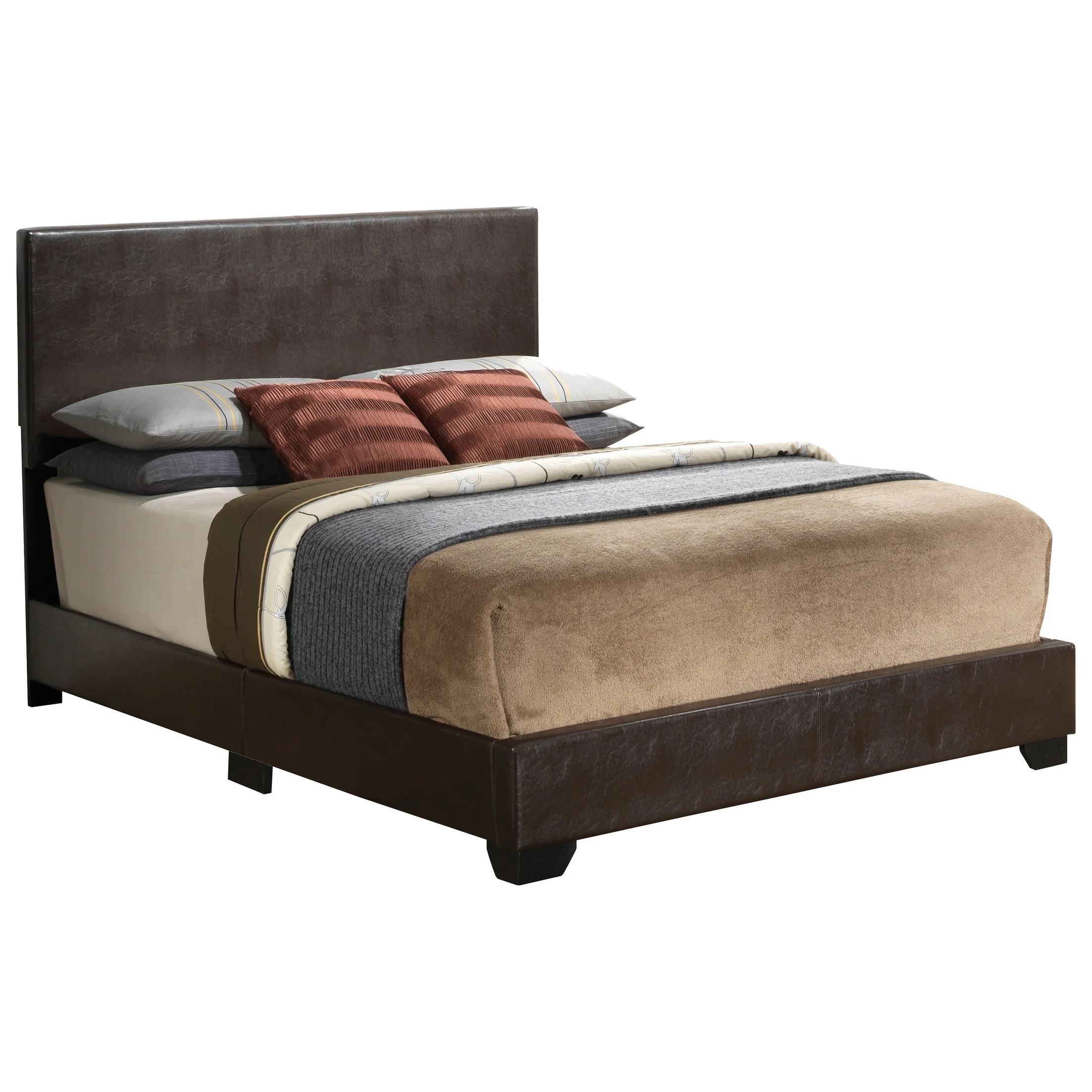 Aaron Faux Leather Bed