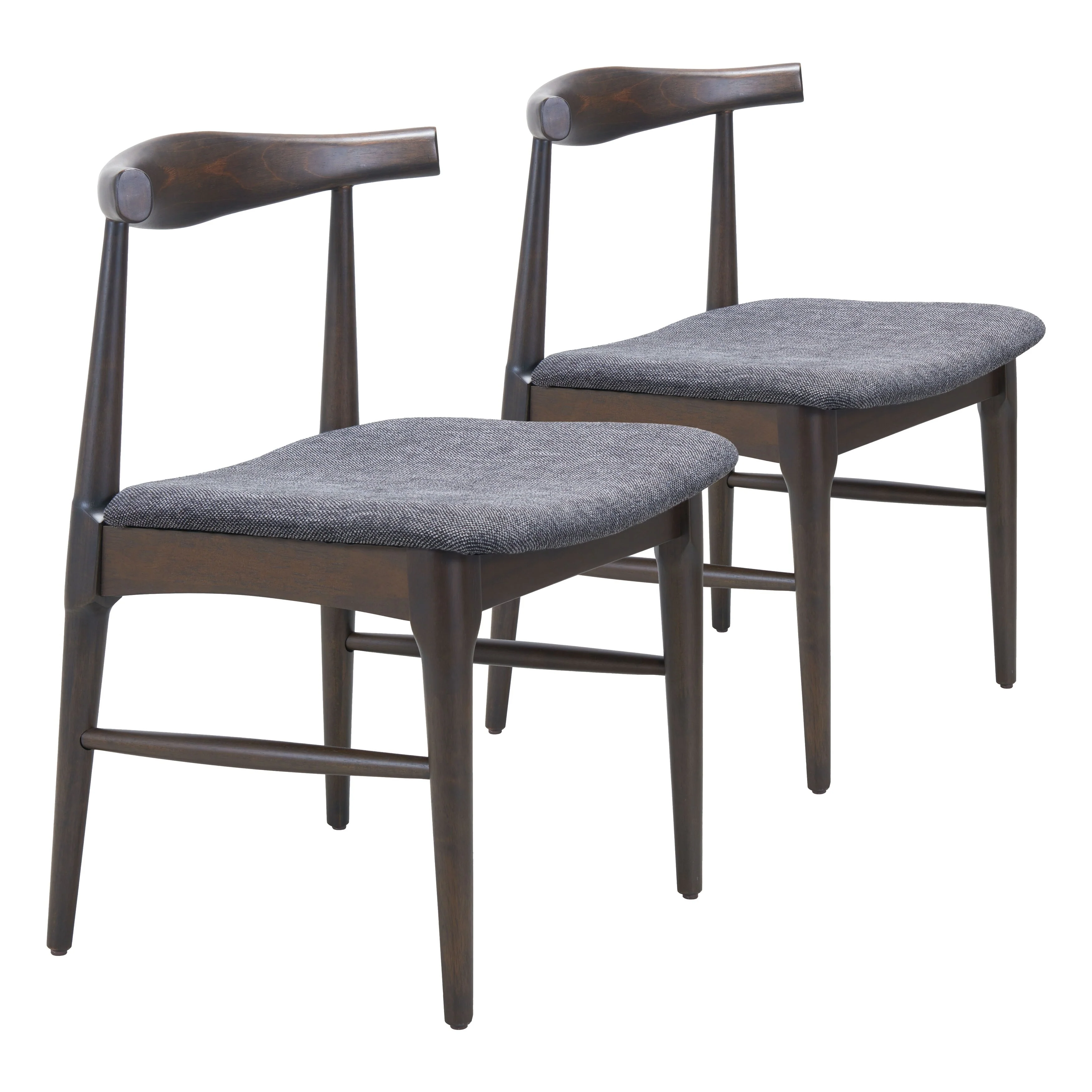 Tuzka Dining Chair Gray & Espresso
