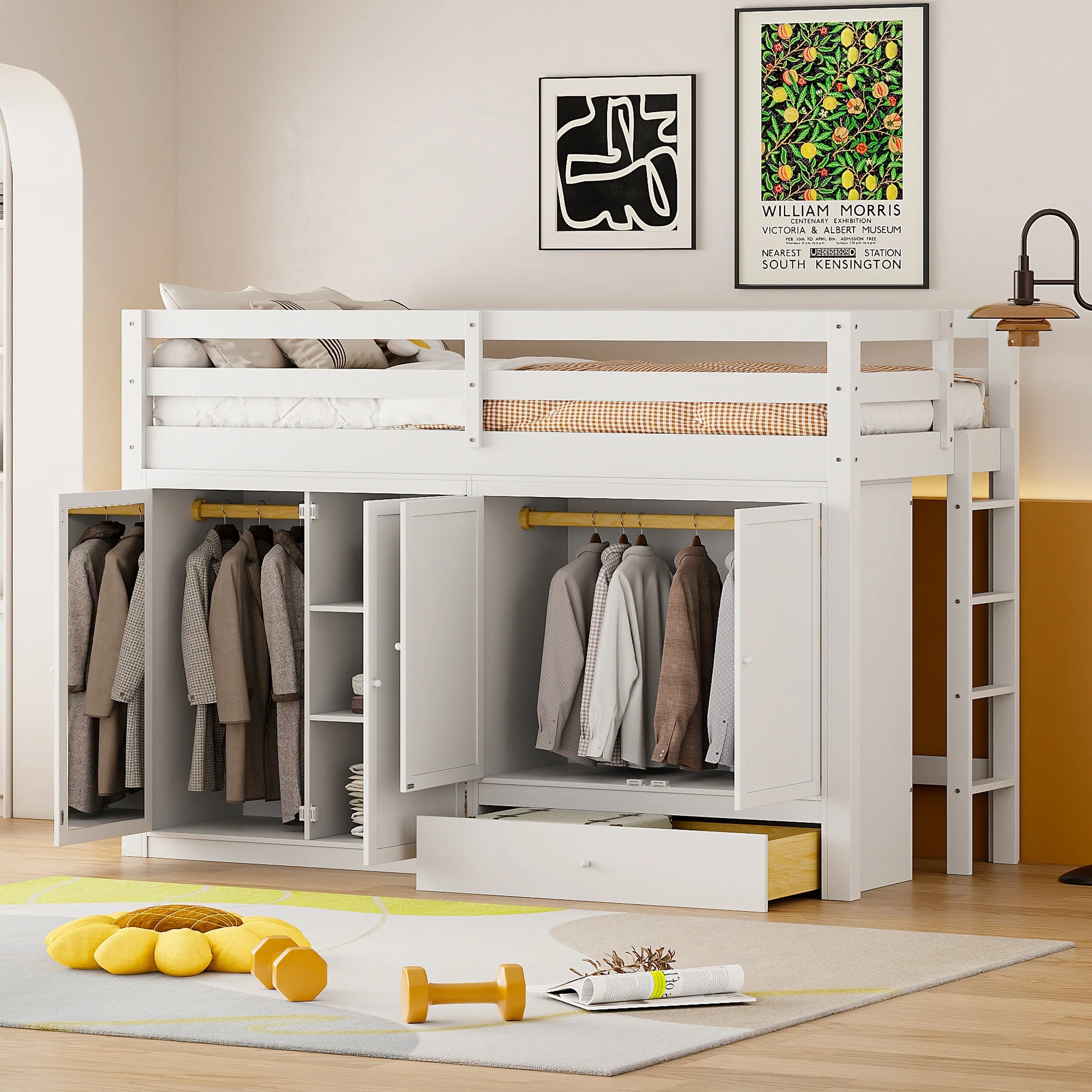 Loft Bed with Drawer