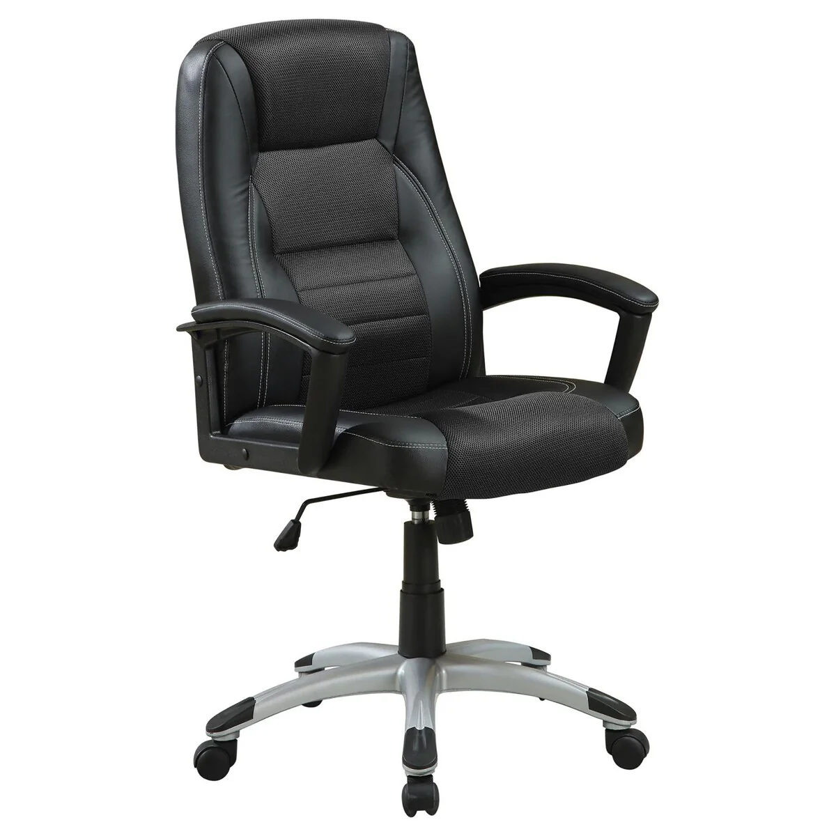 Black Office Chair with Casters