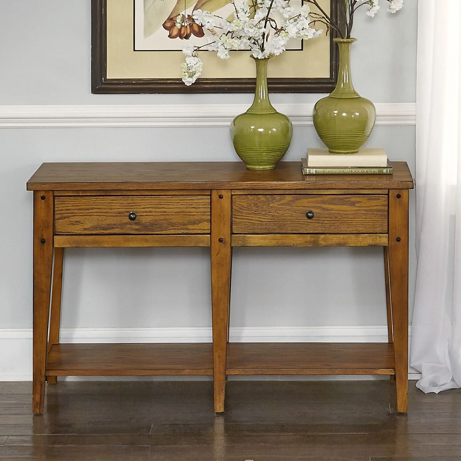 Lake House Oak Sofa Table