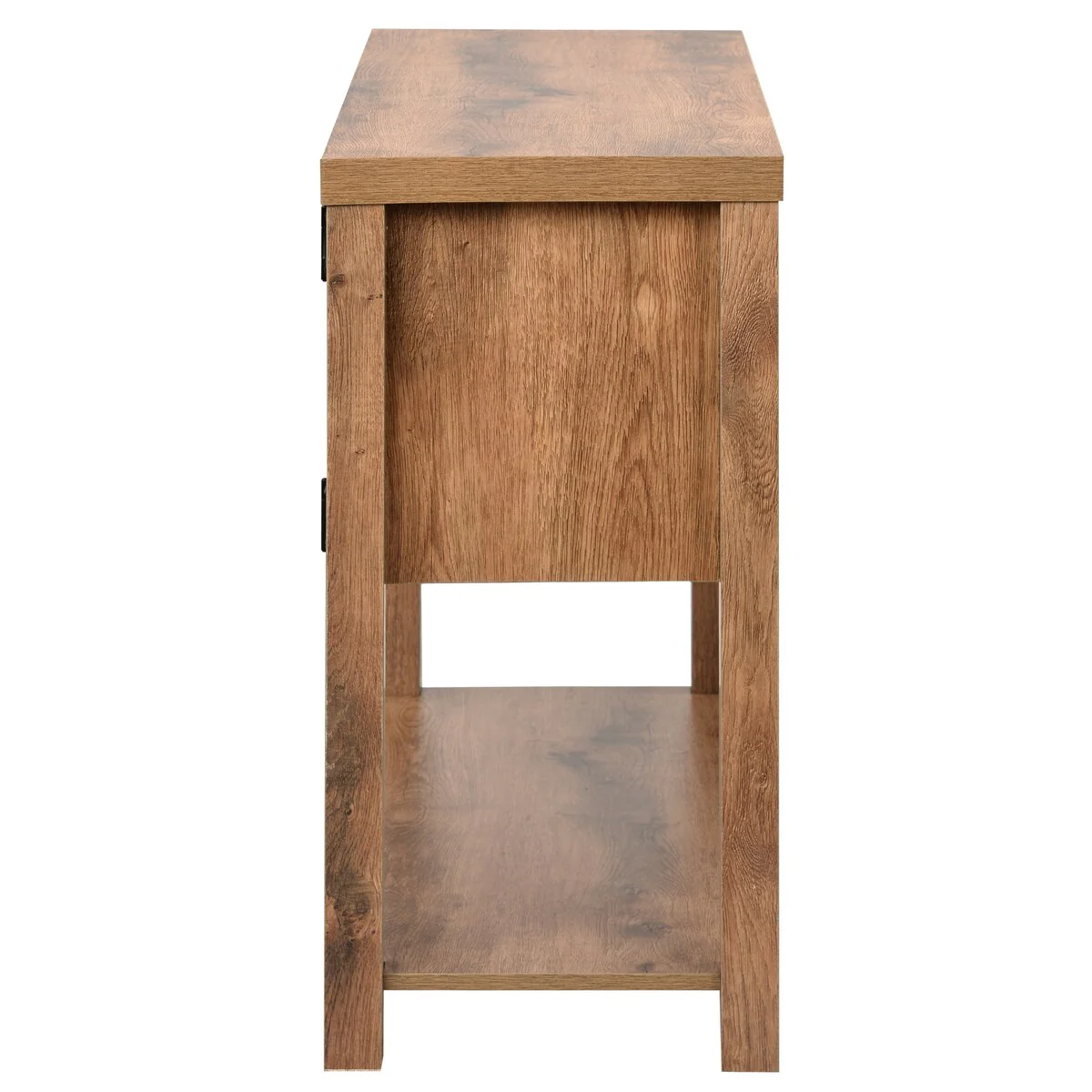 TV Stand Wood Metal TV Console Table