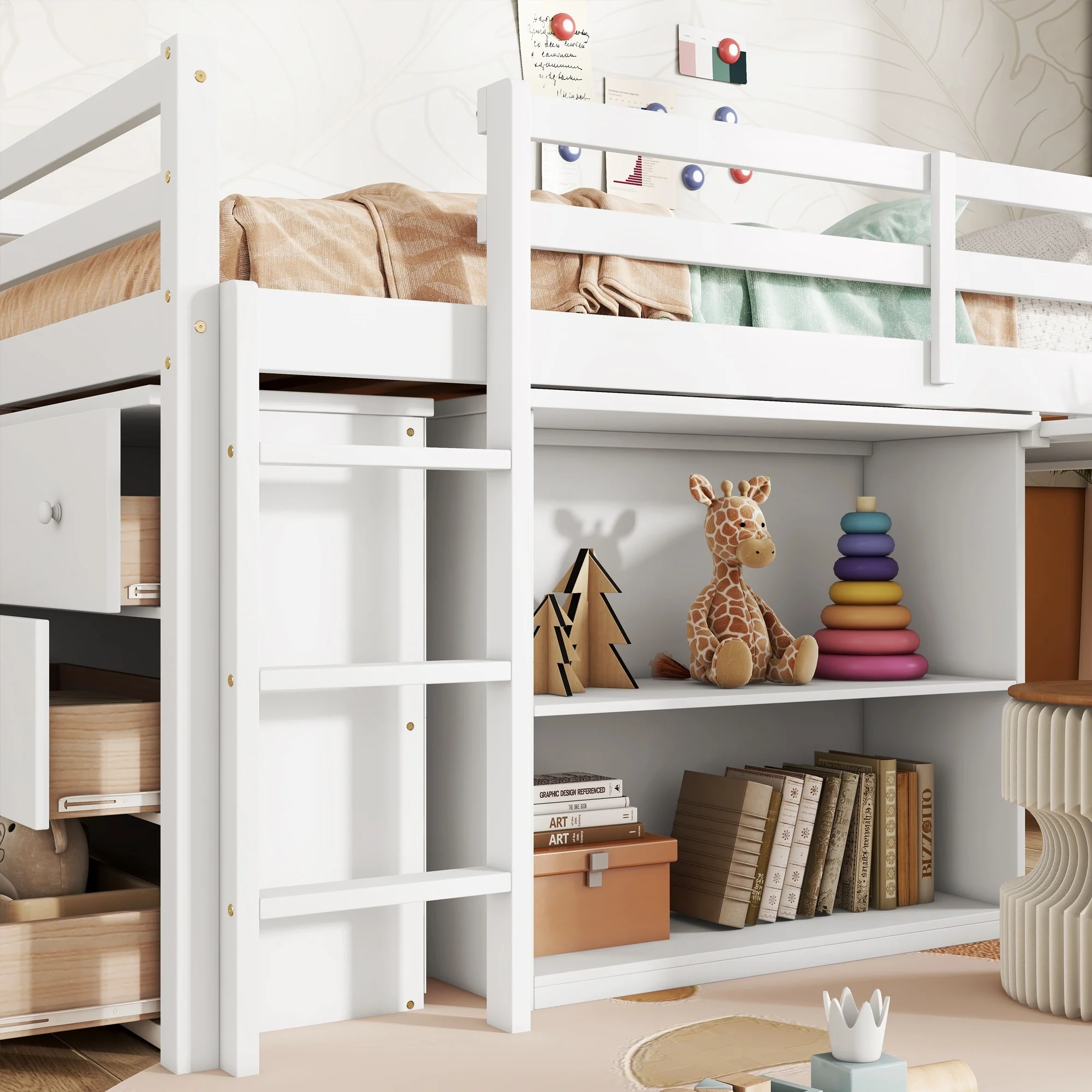 Loft Bed w. stroage case