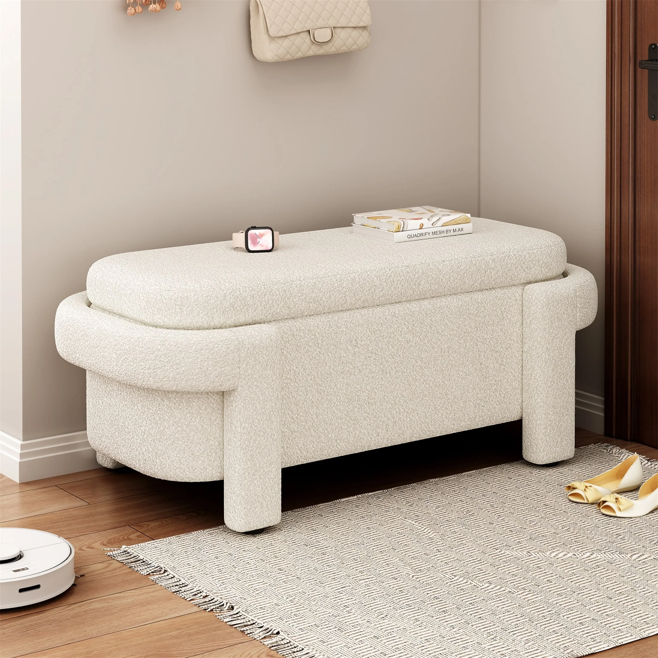 Modern Storage Ottoman Bench