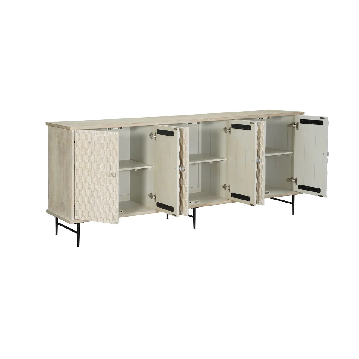 Ava 6-door Solid Wood Sideboard