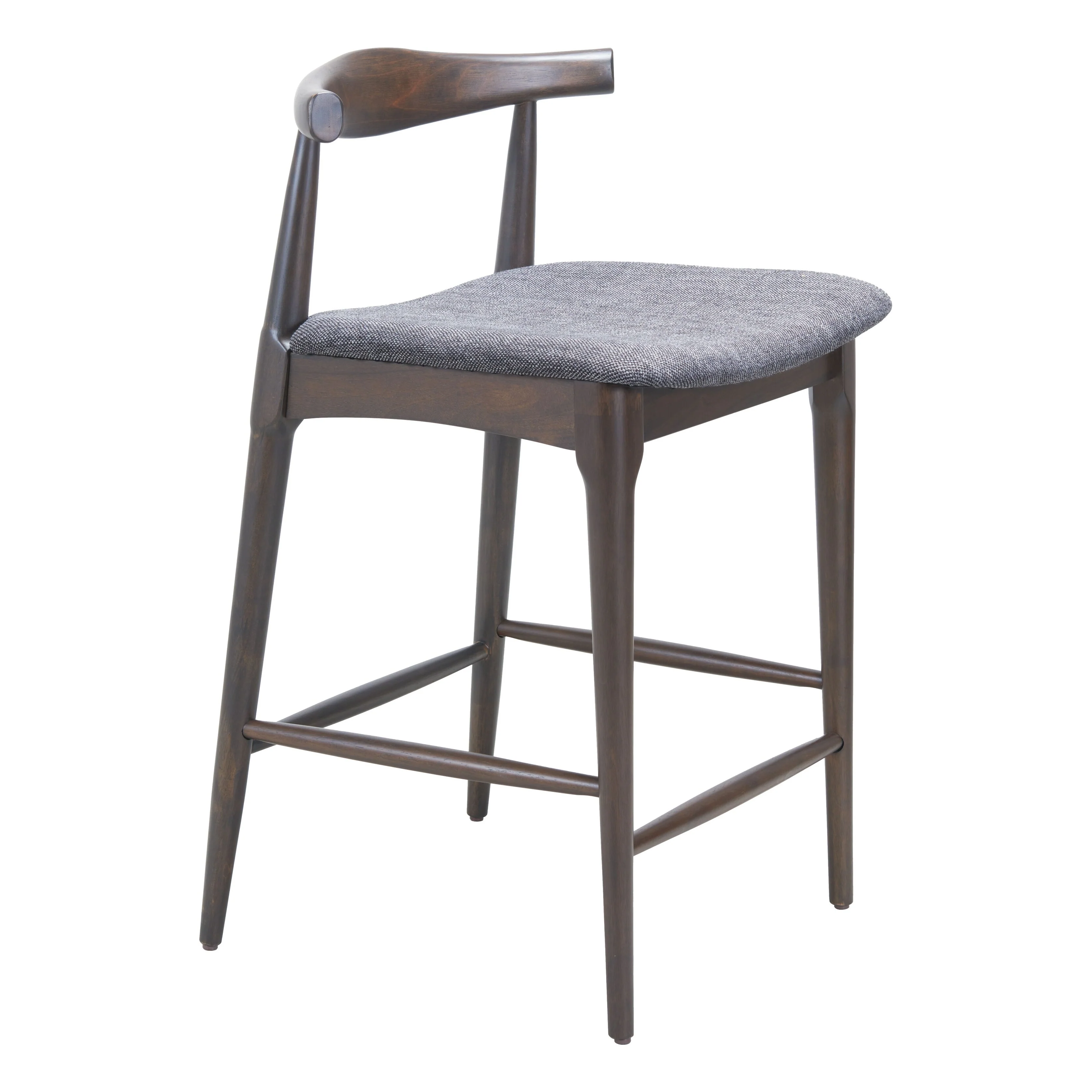 Tuzka Counter Stool Gray & Espresso