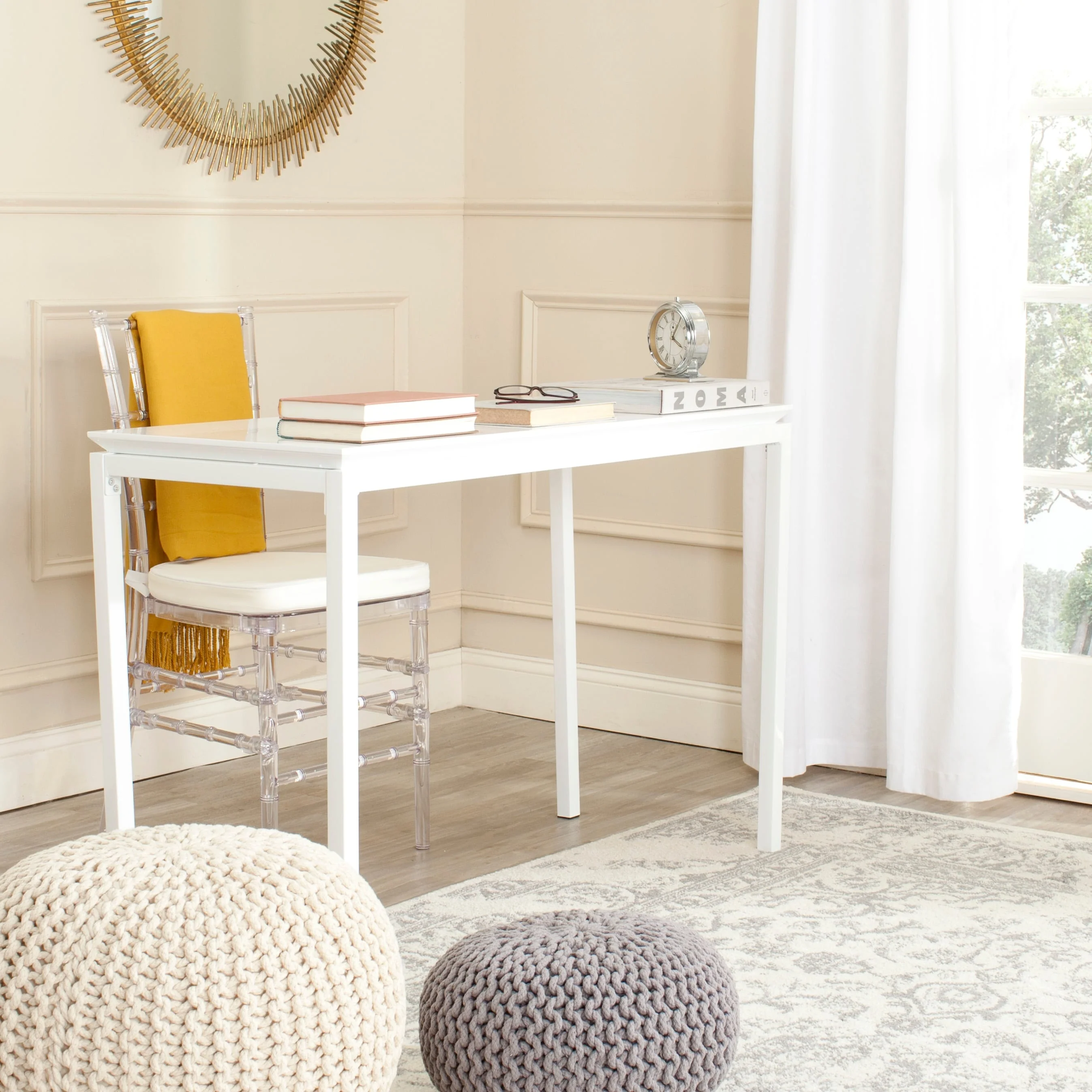 SAFAVIEH Vonda Modern White Desk