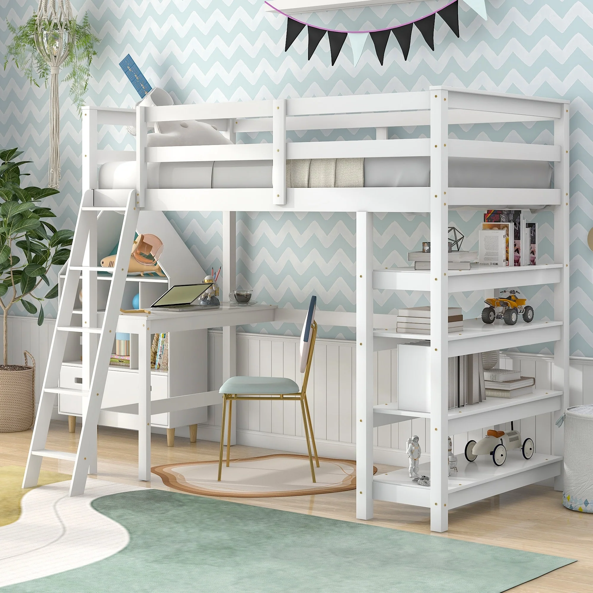 Loft Bed with desk