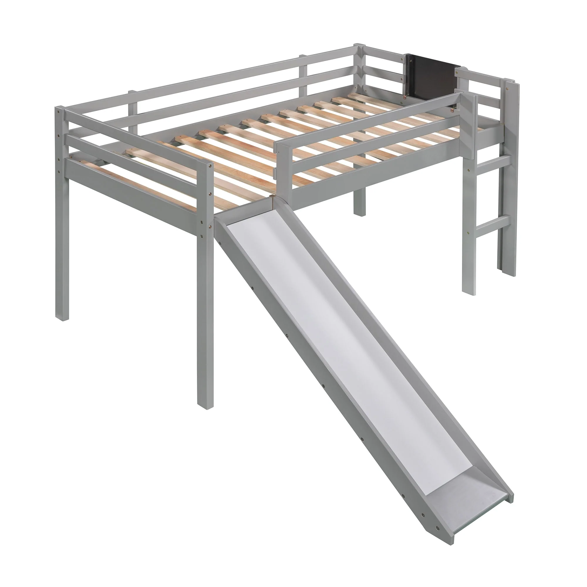 Loft Bed Wood Bed with Slide
