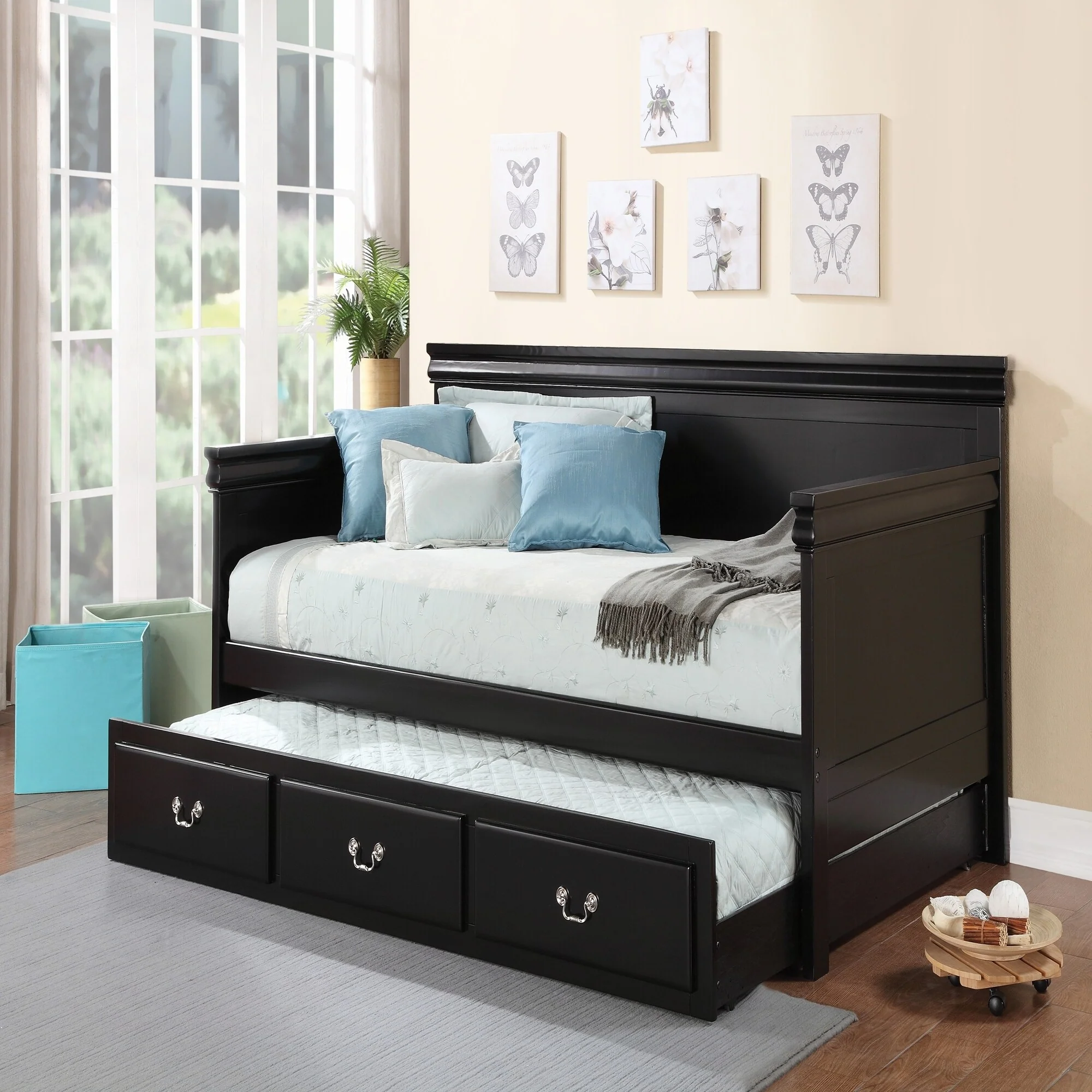 Black Finish Daybed (Twin)