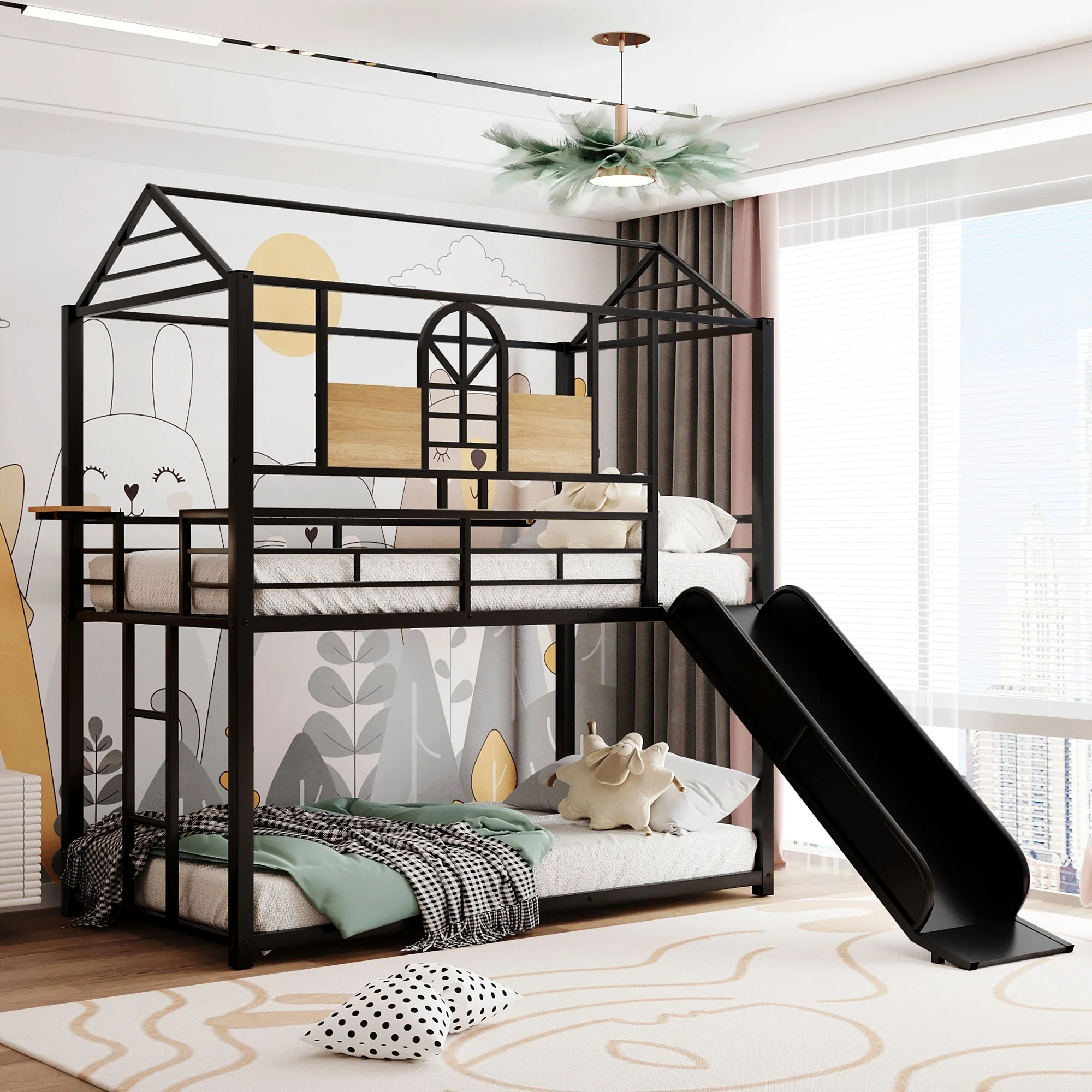 Over Metal Bunk Bed