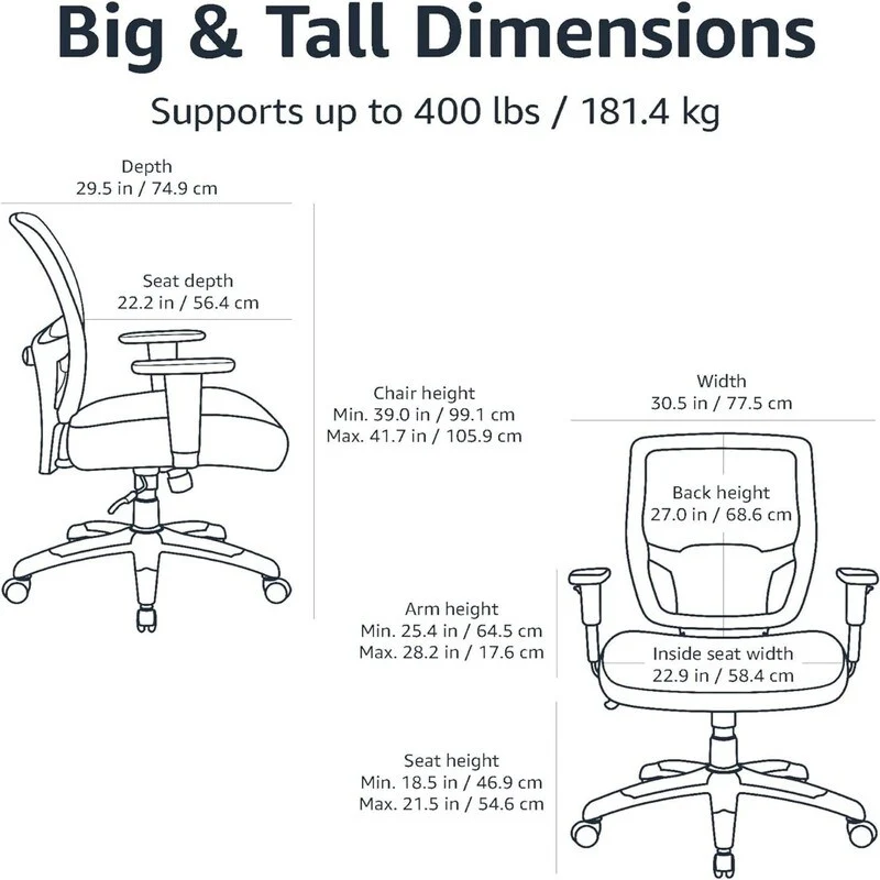 Big and Tall Mesh Office Chair