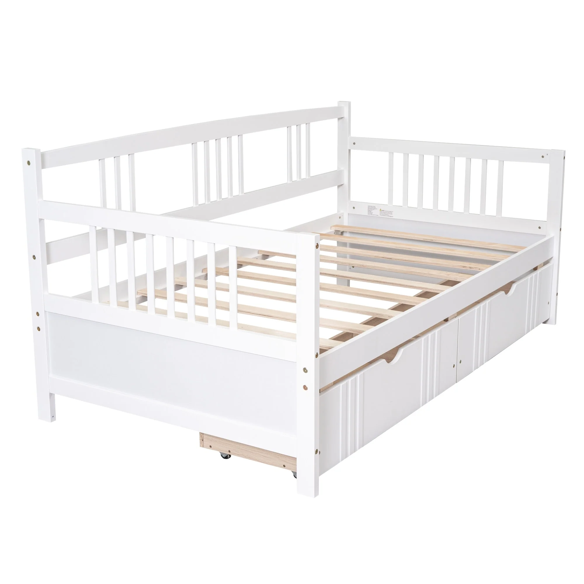 Daybed Wood Bed with Two Drawers