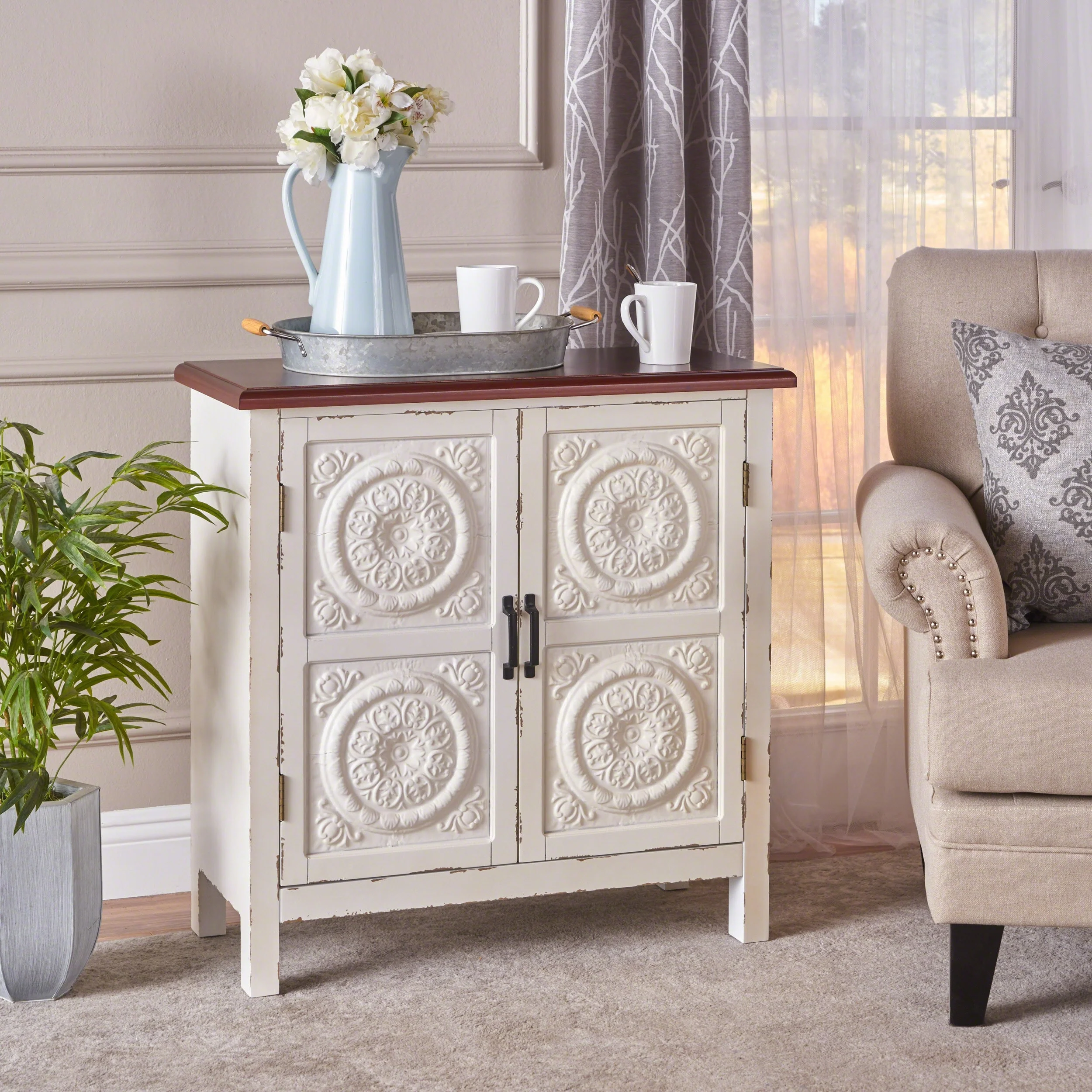 Tile Front Cabinet